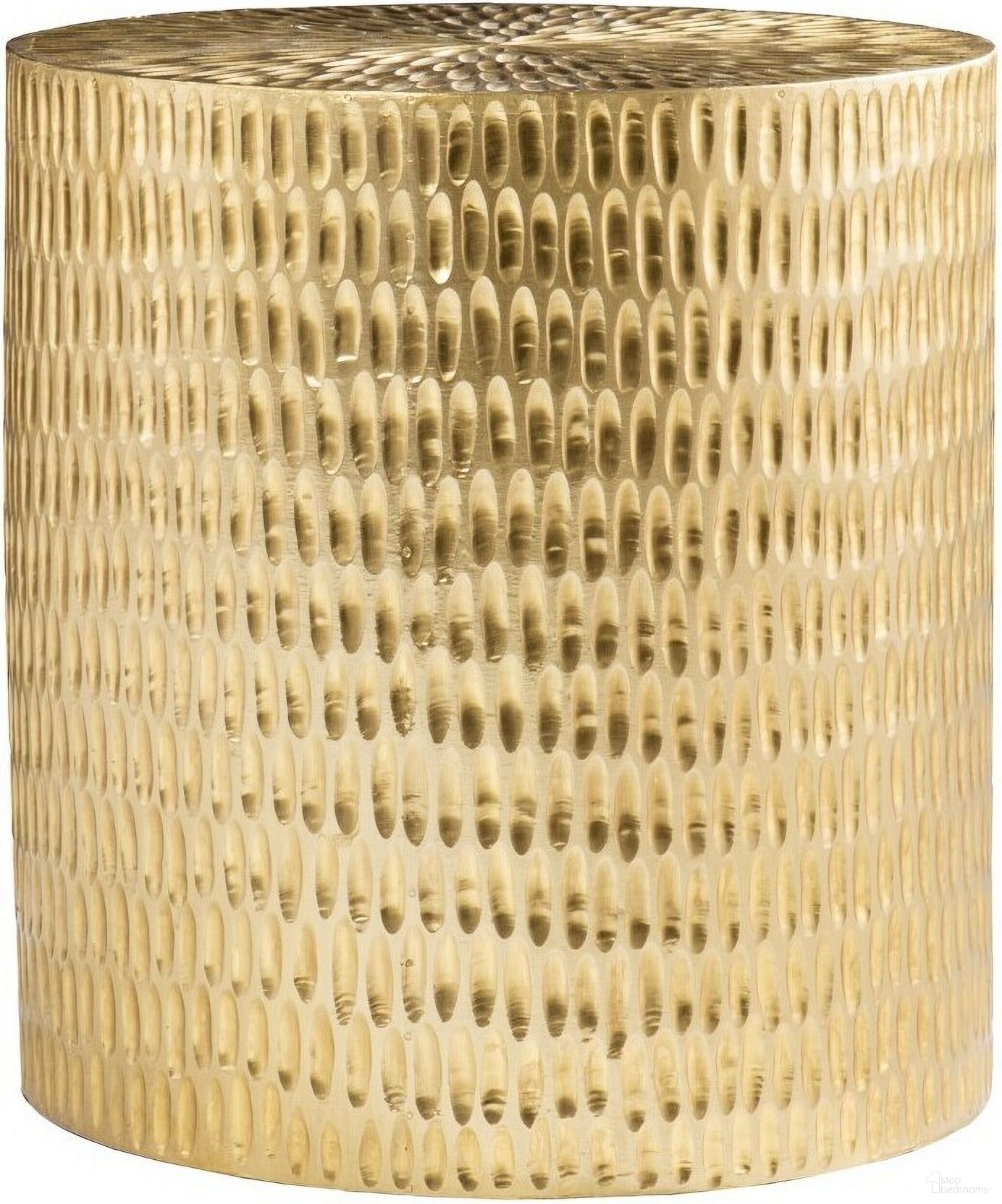 The appearance of 18 Inch Manufactured Wood and Solid Wood Round End Table In Gold designed by Homeroots in the modern / contemporary interior design. This gold piece of furniture  was selected by 1StopBedrooms from  to add a touch of cosiness and style into your home. Sku: 402302. Material: Wood.