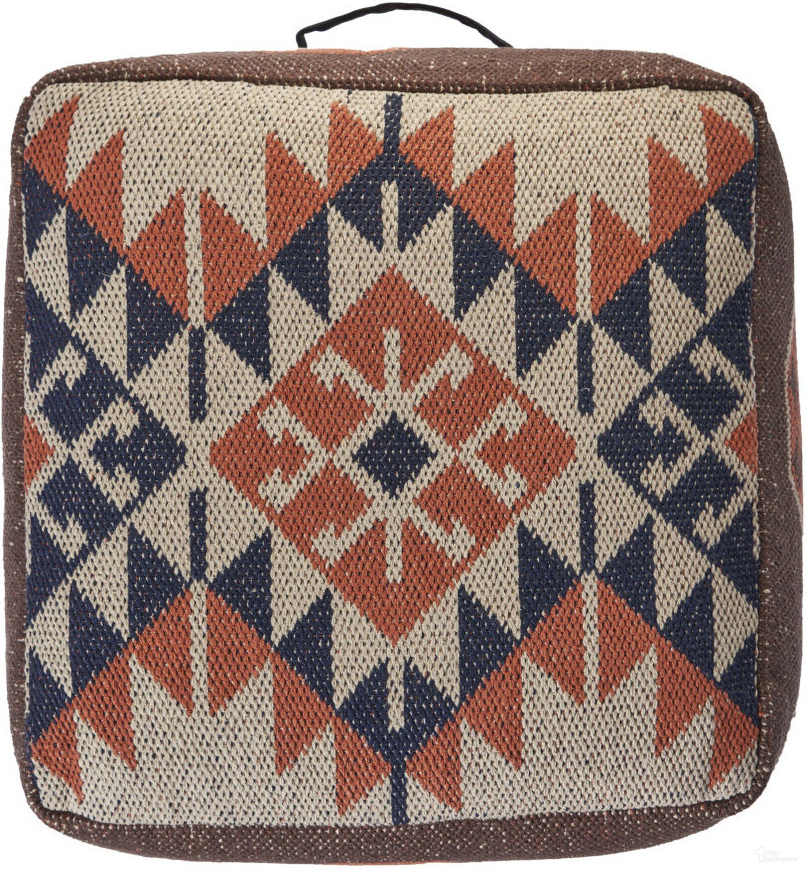 The appearance of 18 Inch Tribal Pouf Ottoman In Brown designed by Homeroots in the rustic / southwestern interior design. This brown piece of furniture was selected by 1StopBedrooms from to add a touch of cosiness and style into your home. Sku: 517962. Material: Fabric.