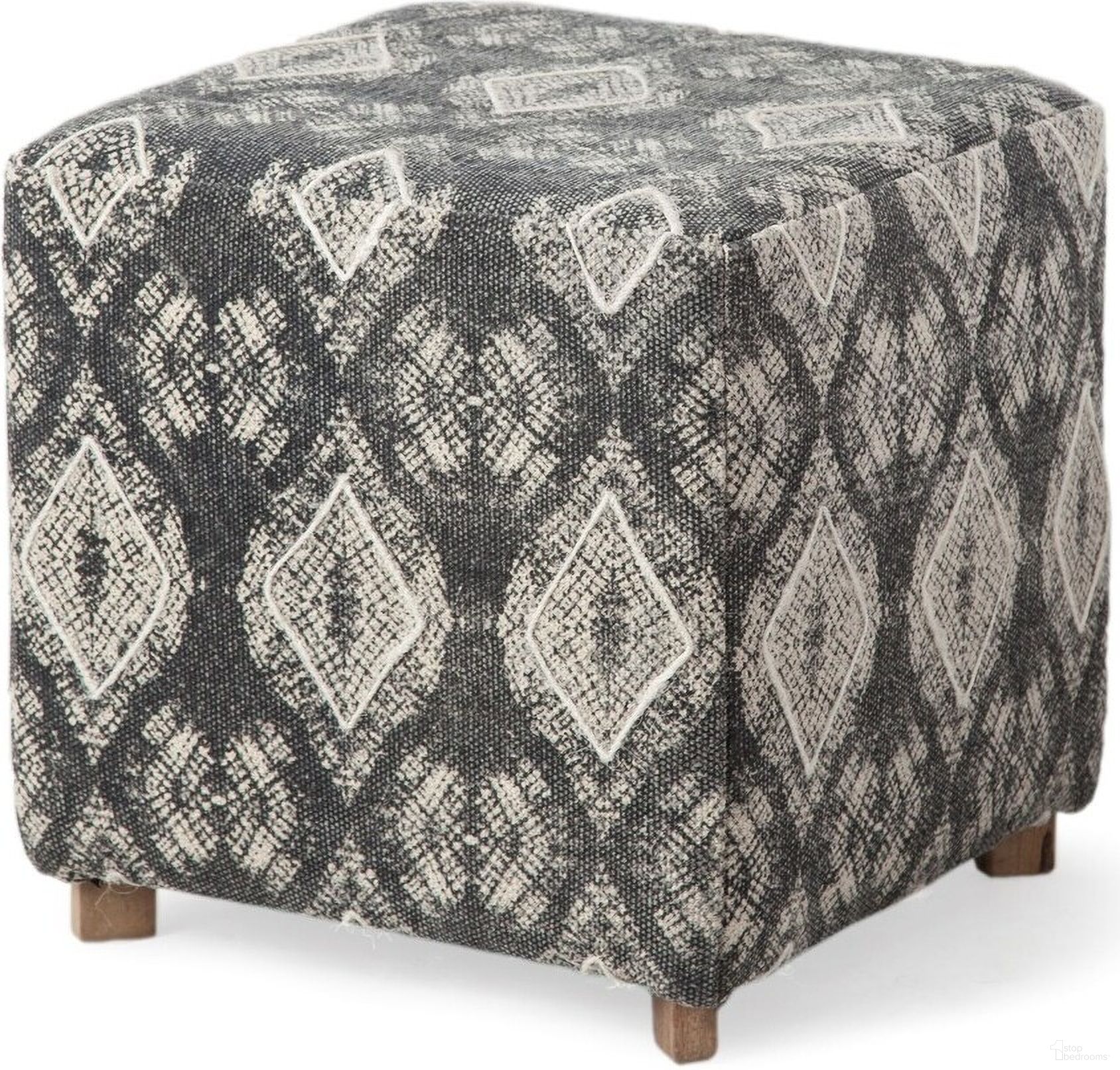 The appearance of 19 Inch Cotton Cube Ottoman In Brown and Gray designed by Homeroots in the transitional interior design. This brown and gray piece of furniture  was selected by 1StopBedrooms from  to add a touch of cosiness and style into your home. Sku: 394246. Material: Cotton.