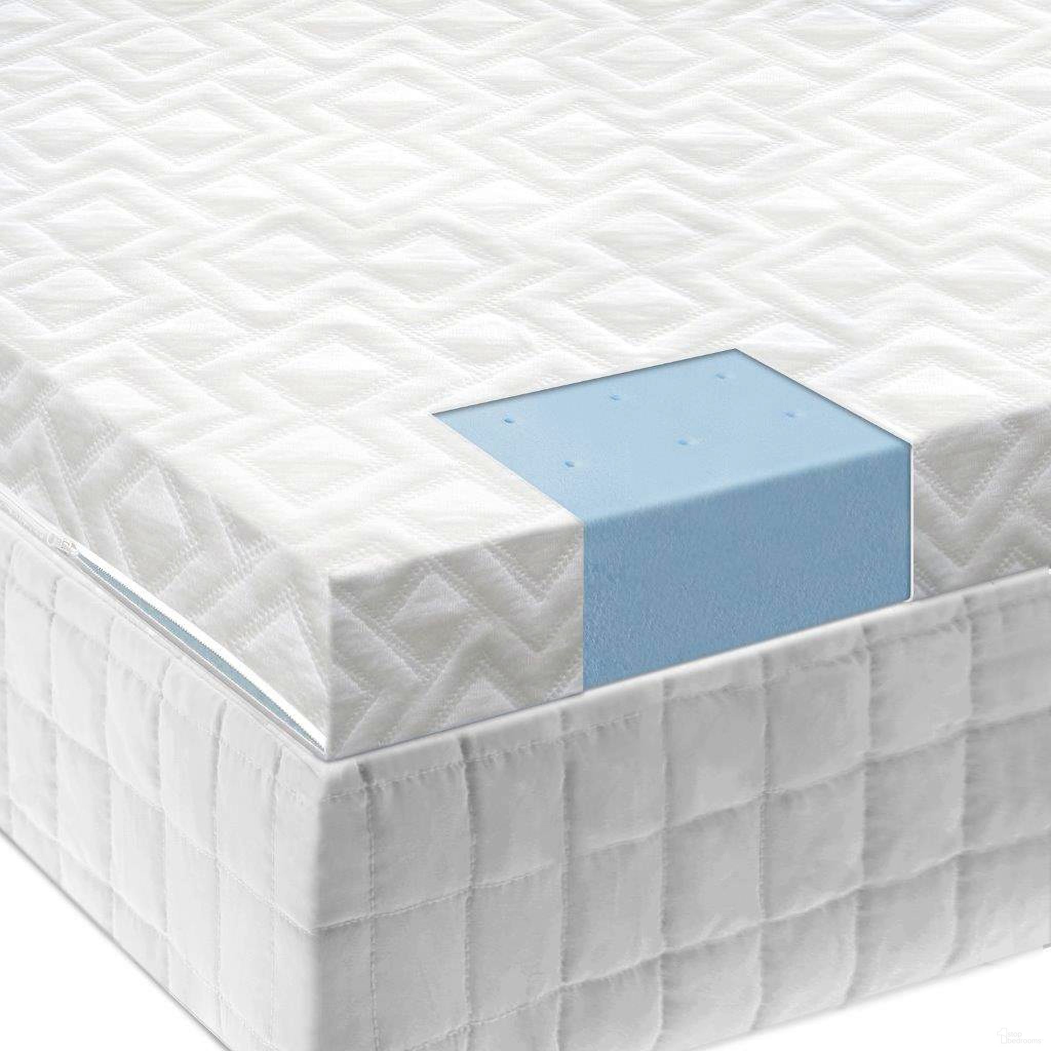 The appearance of 2.5 Inch Queen Gel Memory Foam Mattress Topper designed by Malouf in the modern / contemporary interior design. This gray piece of furniture  was selected by 1StopBedrooms from  to add a touch of cosiness and style into your home. Sku: IS25QQ45GT. Bed Size: Queen. Mattress Size: Queen. Material: Rayon.