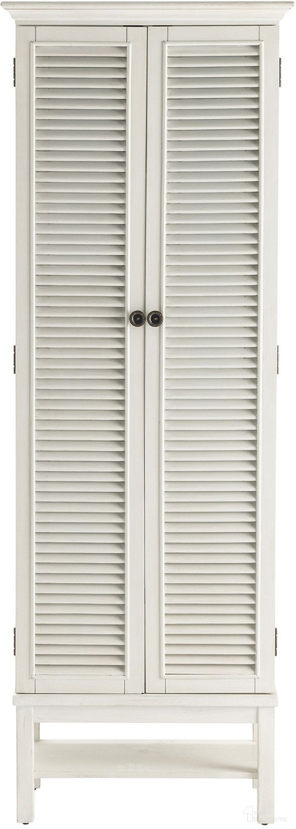 2-Door Tall Accent/Storage Cabinet In White