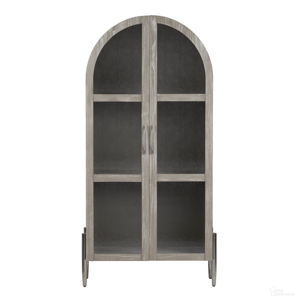 The appearance of 2 Door Tall Curio Cabinet In White and Brown designed by Crestview Collection in the transitional interior design. This white/brown piece of furniture was selected by 1StopBedrooms from to add a touch of cosiness and style into your home. Sku: CVFDR1157. Material: Solid Wood.