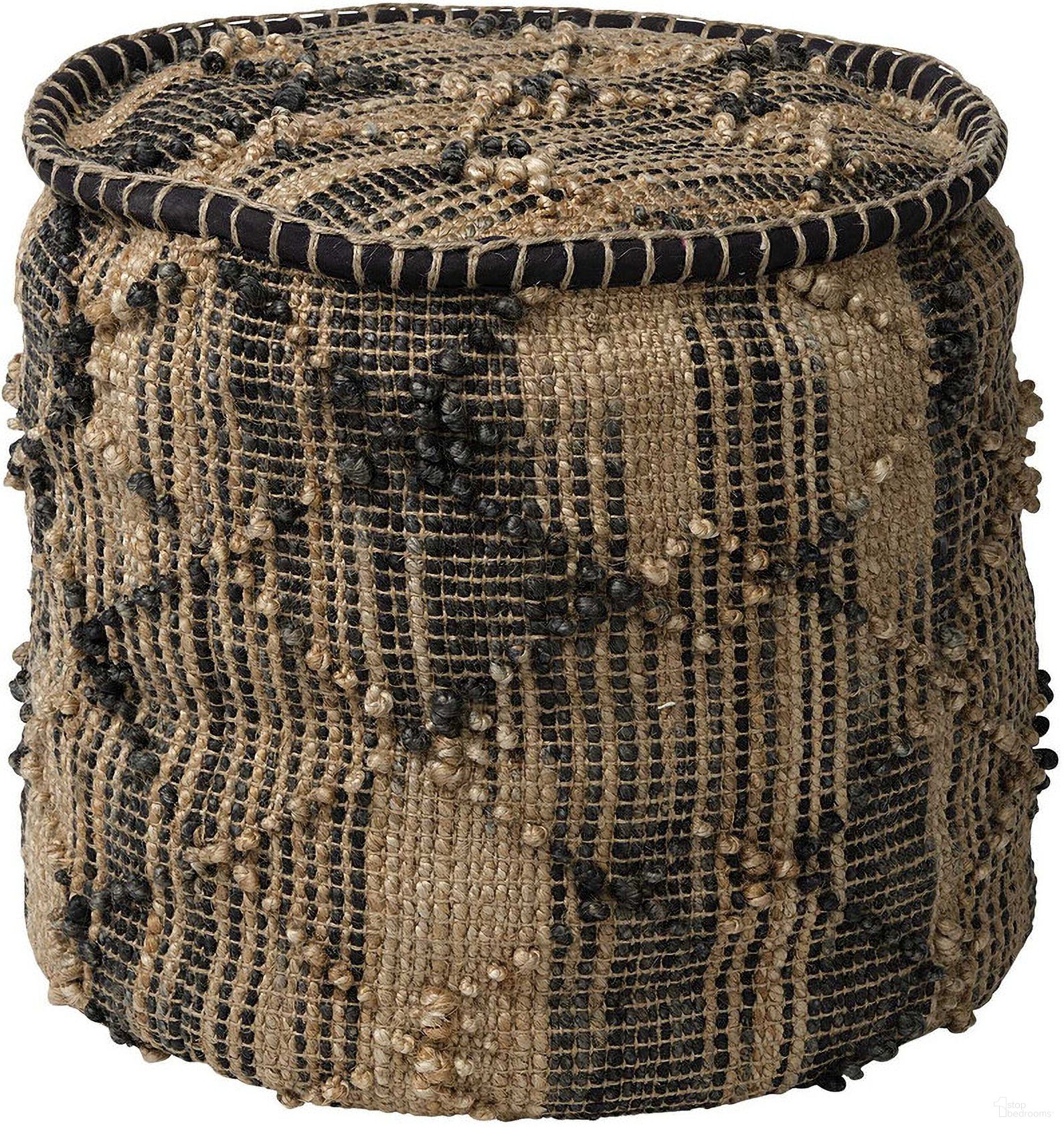 The appearance of 20 Inch Cylinder Geometric Pouf Ottoman In Jute designed by Homeroots in the modern / contemporary interior design. This jute piece of furniture was selected by 1StopBedrooms from to add a touch of cosiness and style into your home. Sku: 380606. Material: Wool.