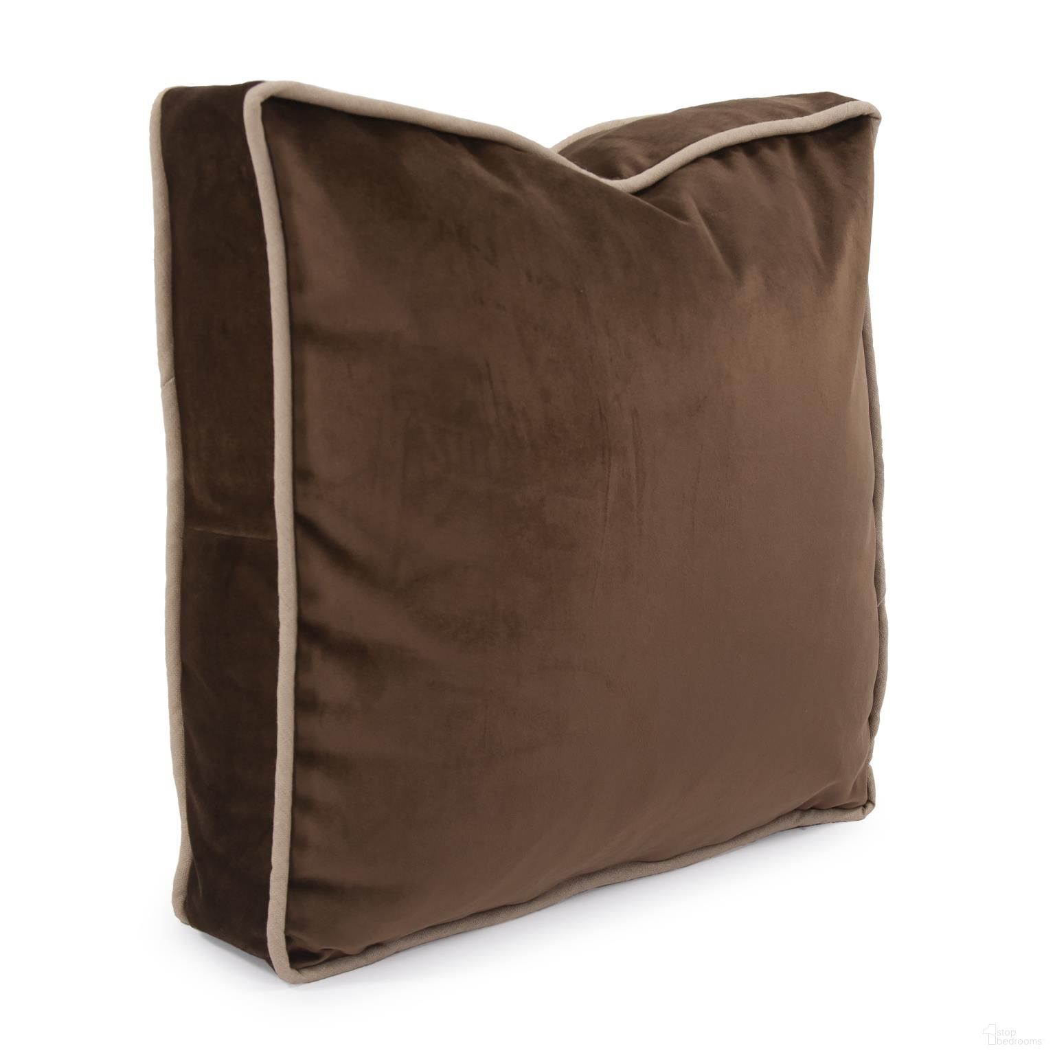 The appearance of 20 Inch Gusseted Pillow Bella In Chocolate - Down Insert designed by Howard Elliott in the modern / contemporary interior design. This chocolate piece of furniture was selected by 1StopBedrooms from Bella Collection to add a touch of cosiness and style into your home. Sku: 20-220F. Material: Polyester.