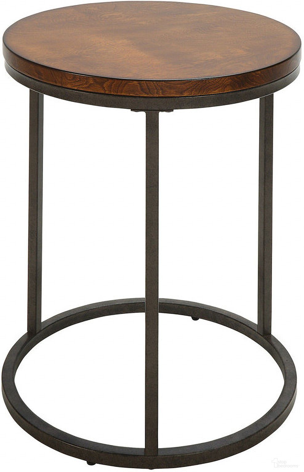 20 Inch Manufactured Wood Square End Table In Black and Gray