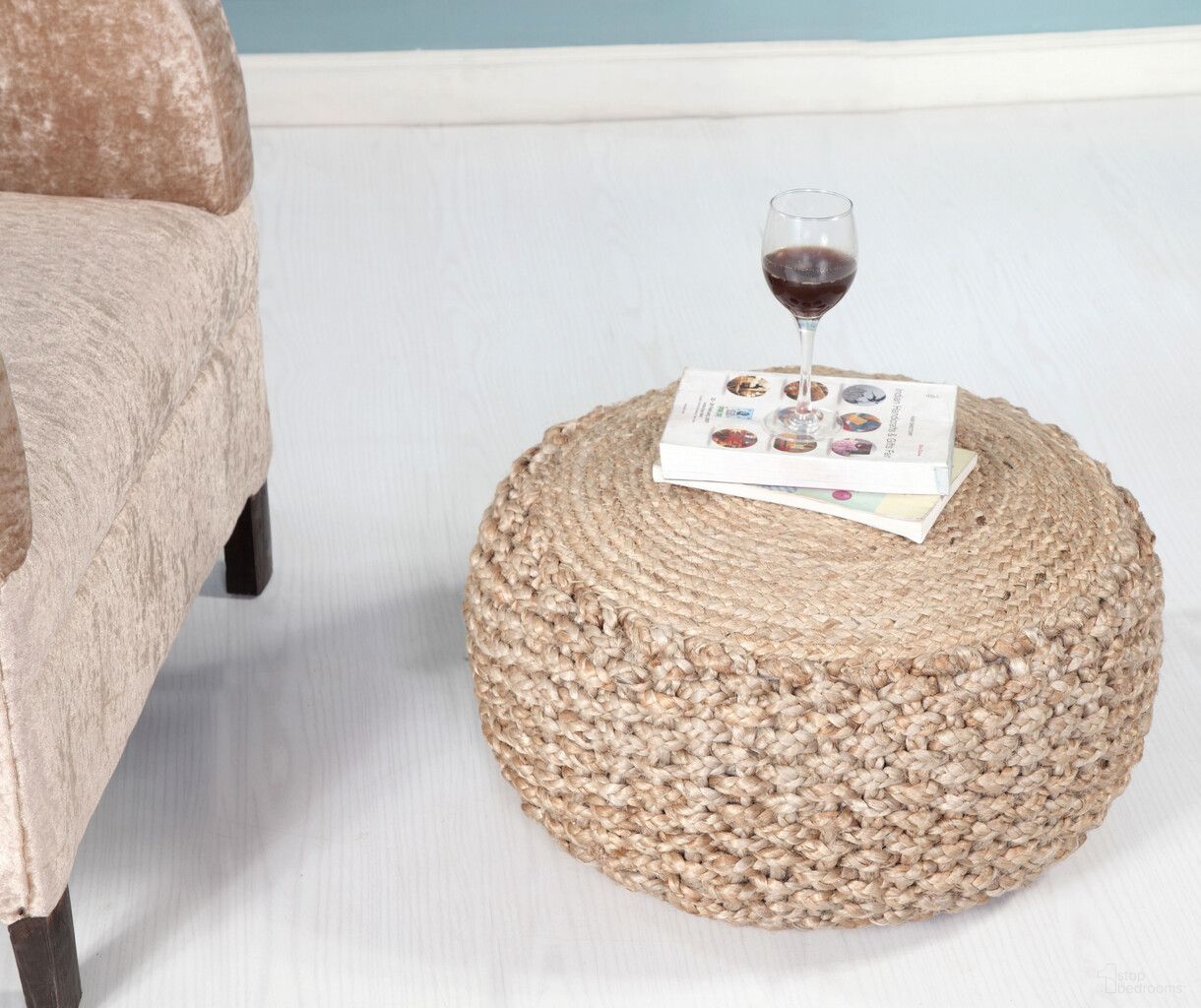The appearance of 20 Inch Round Geometric Pouf Ottoman In Tan designed by Homeroots in the modern / contemporary interior design. This tan piece of furniture was selected by 1StopBedrooms from to add a touch of cosiness and style into your home. Sku: 517950. Material: Fabric.