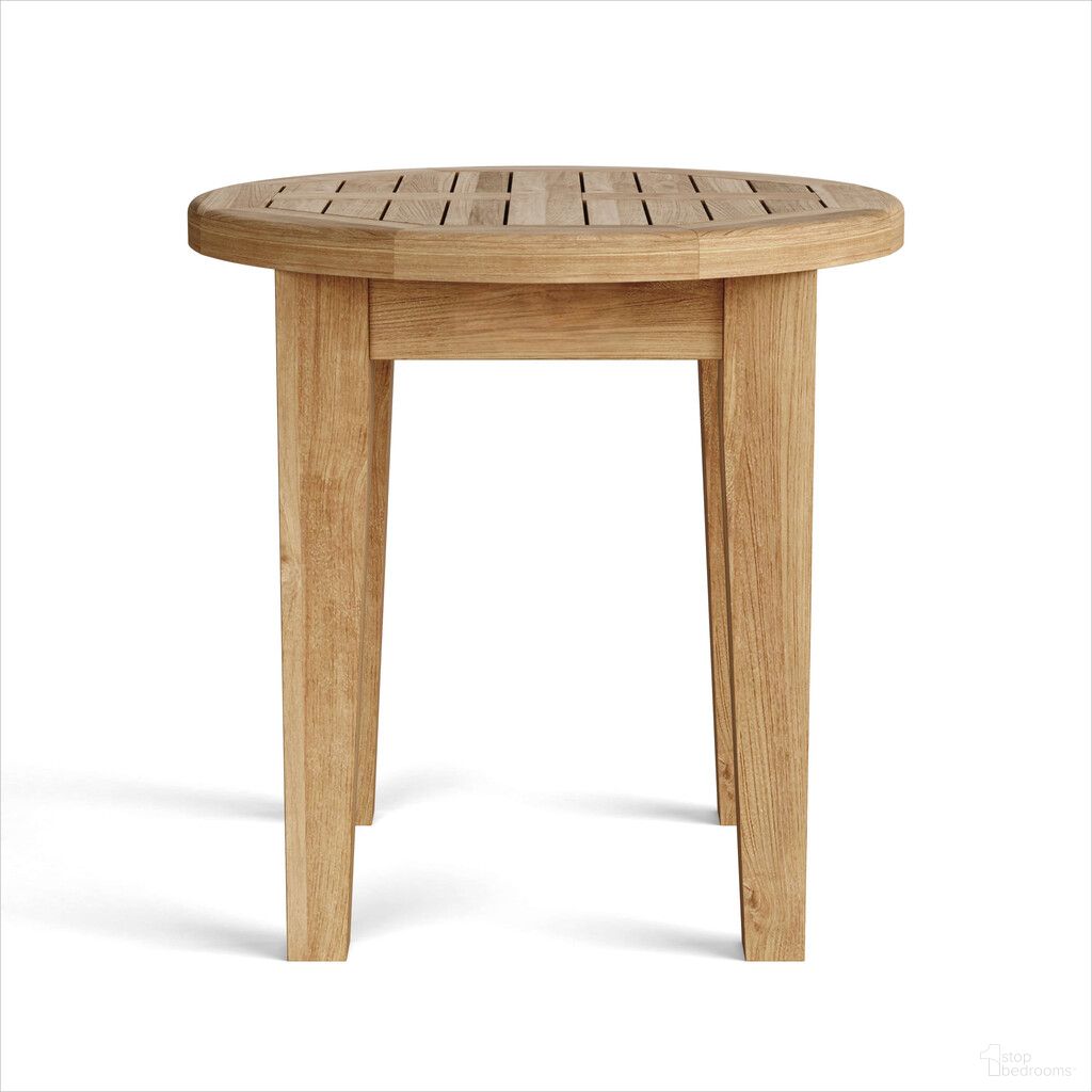 The appearance of 20 Inch Rounded Solid Wood Outdoor Side Table In Natural designed by Homeroots in the rustic / southwestern interior design. This natural piece of furniture was selected by 1StopBedrooms from to add a touch of cosiness and style into your home. Sku: 554932. Material: Solid Wood.