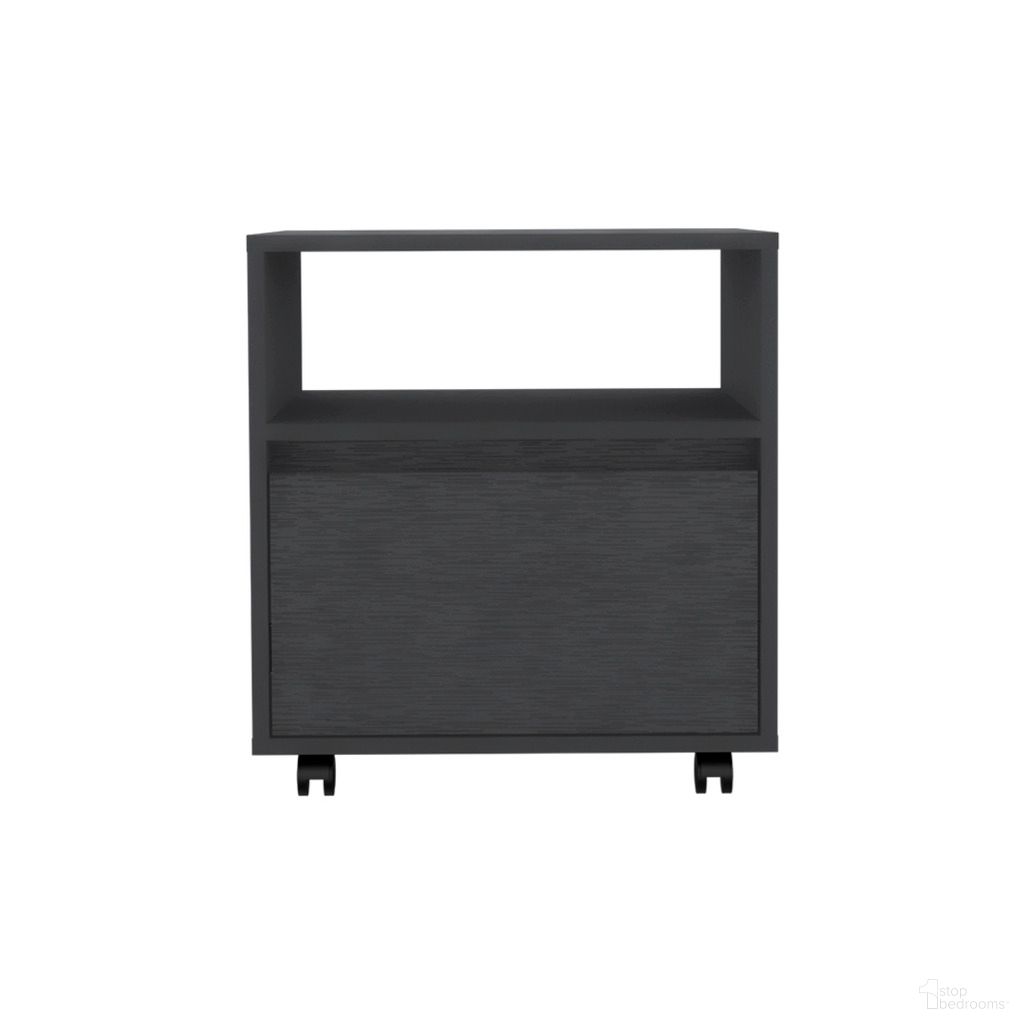 The appearance of 20 Inch Wood One Drawer Nightstand In Black designed by Homeroots in the modern / contemporary interior design. This black piece of furniture was selected by 1StopBedrooms from to add a touch of cosiness and style into your home. Sku: 526150. Material: Wood.