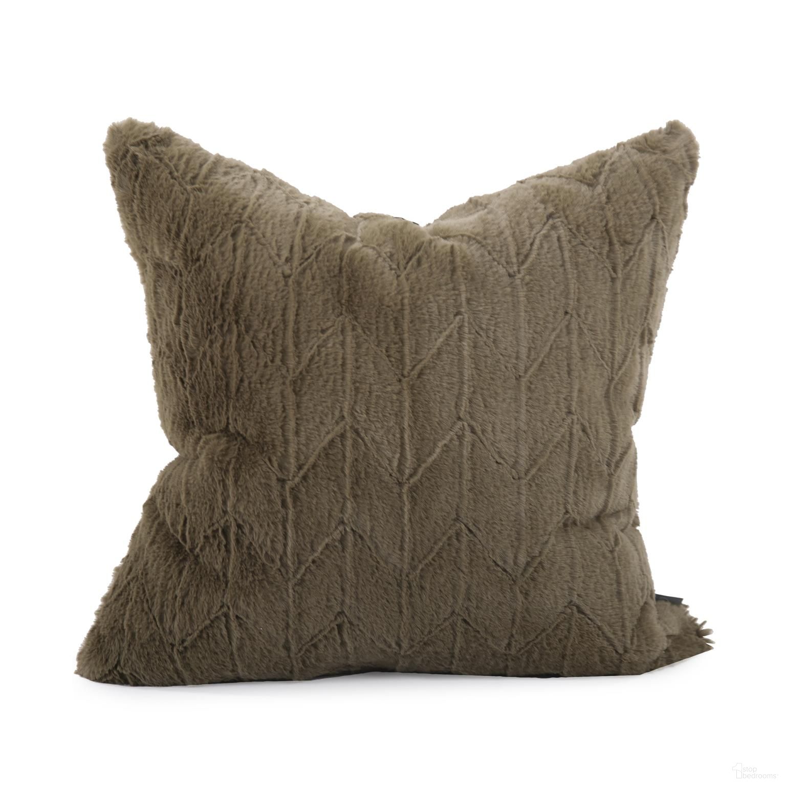The appearance of 20 x 20 Angora Moss Pillow - Down Insert designed by Howard Elliott in the modern / contemporary interior design. This moss piece of furniture  was selected by 1StopBedrooms from Angora Collection to add a touch of cosiness and style into your home. Sku: 2-1091F. Material: Polyester.