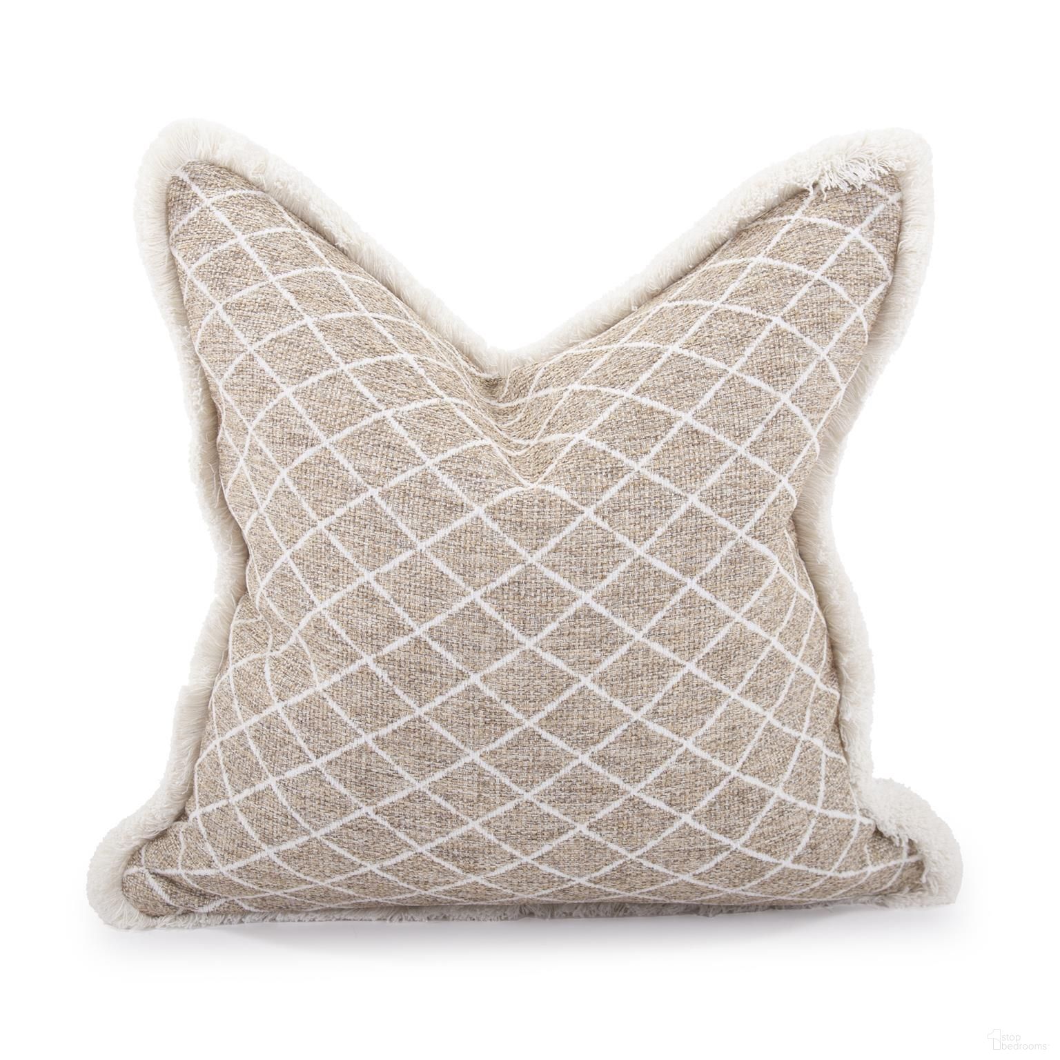 The appearance of 20 x 20 Pillow Grille In Natural - Down Insert designed by Howard Elliott in the modern / contemporary interior design. This natural piece of furniture was selected by 1StopBedrooms from Grille Collection to add a touch of cosiness and style into your home. Sku: 2-1133F. Material: Polyester.