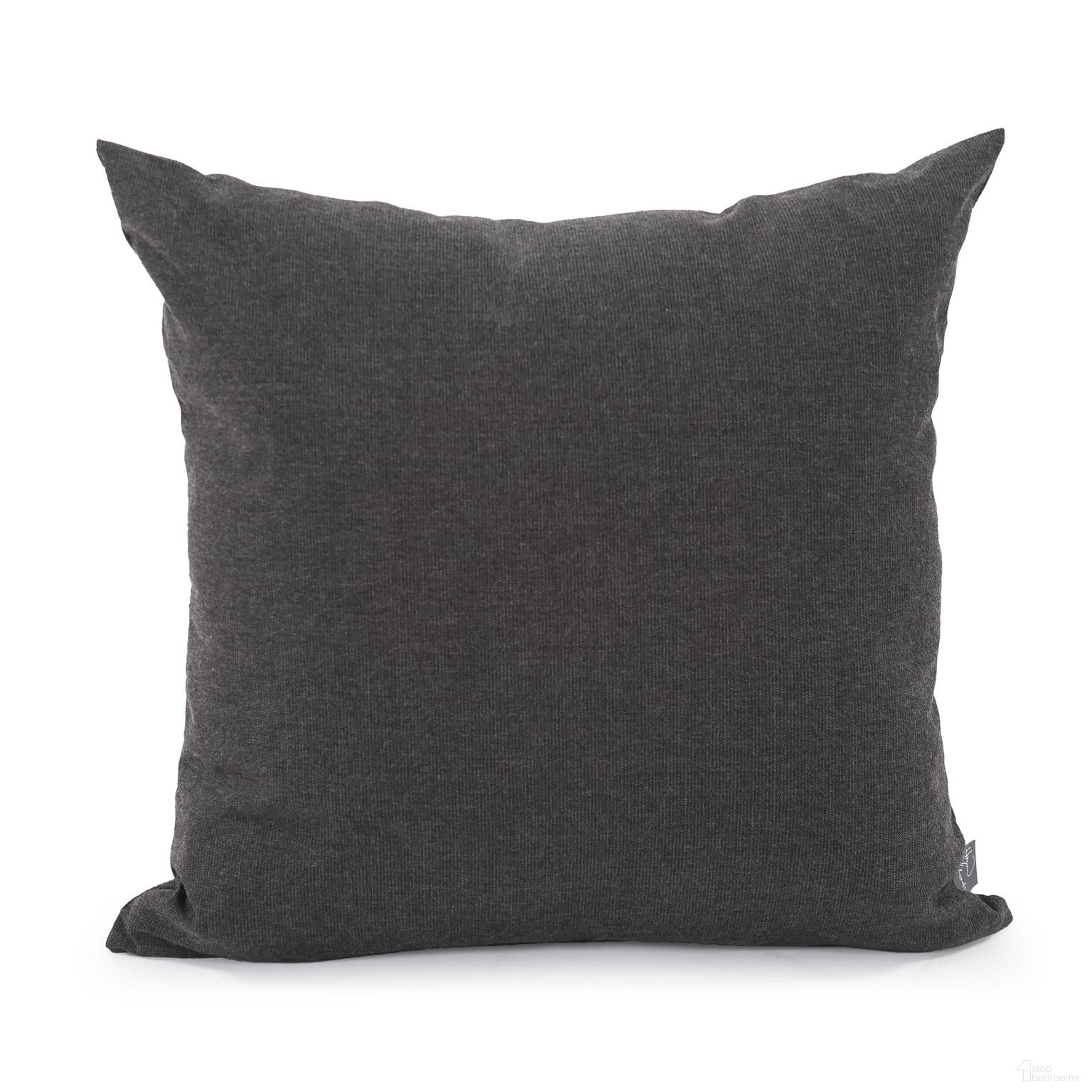 20 x 20 Pillow Seascape In Charcoal