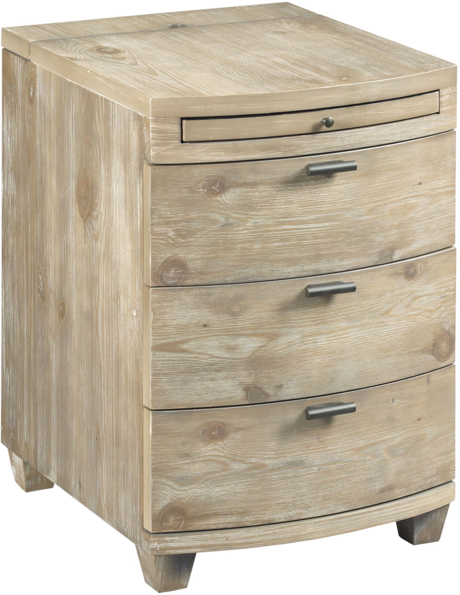 Chairsides Parsons Bowfront Chairside Table by Hammary 1StopBedrooms