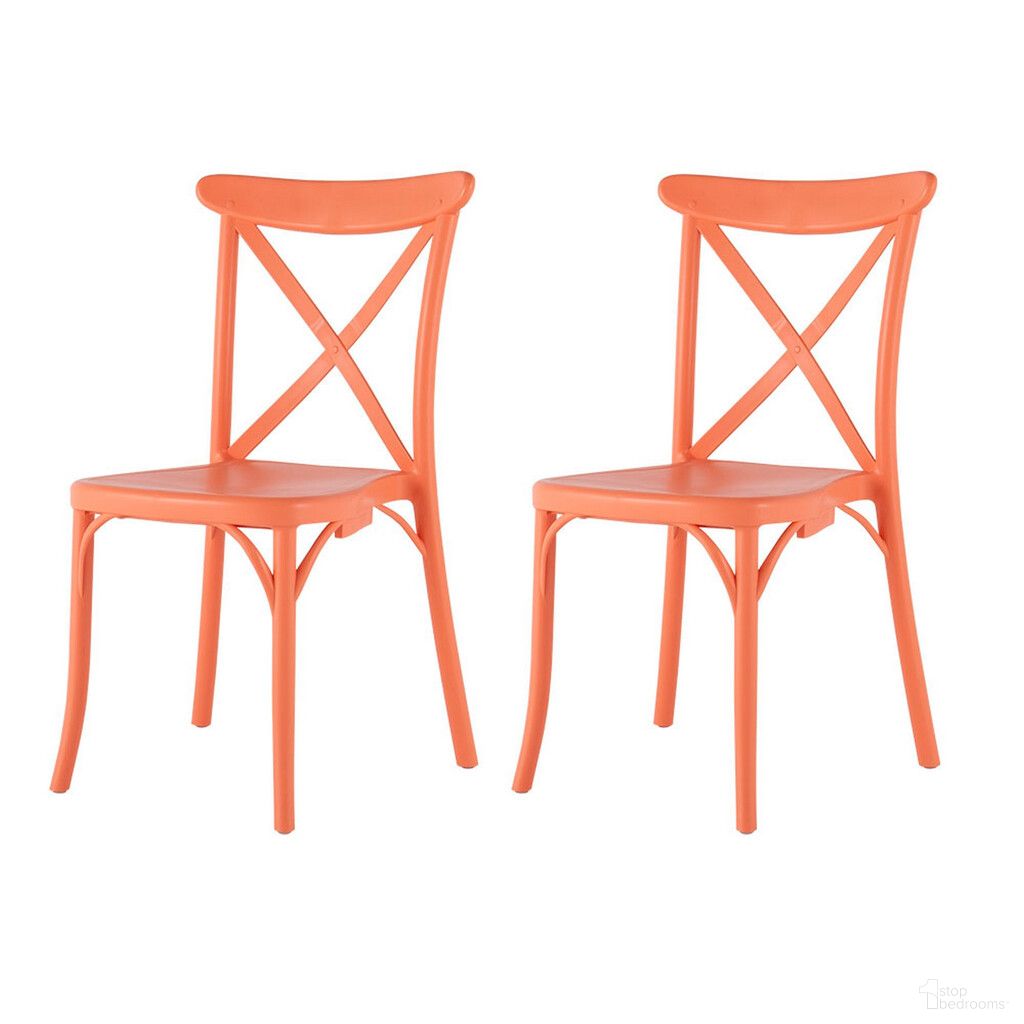 The appearance of 21 Inch Heavy Duty Plastic Outdoor Stacking Dining Chairs Set of 4 In Salmon designed by Homeroots in the modern / contemporary interior design. This salmon piece of furniture was selected by 1StopBedrooms from to add a touch of cosiness and style into your home. Sku: 565177. Material: Plastic.