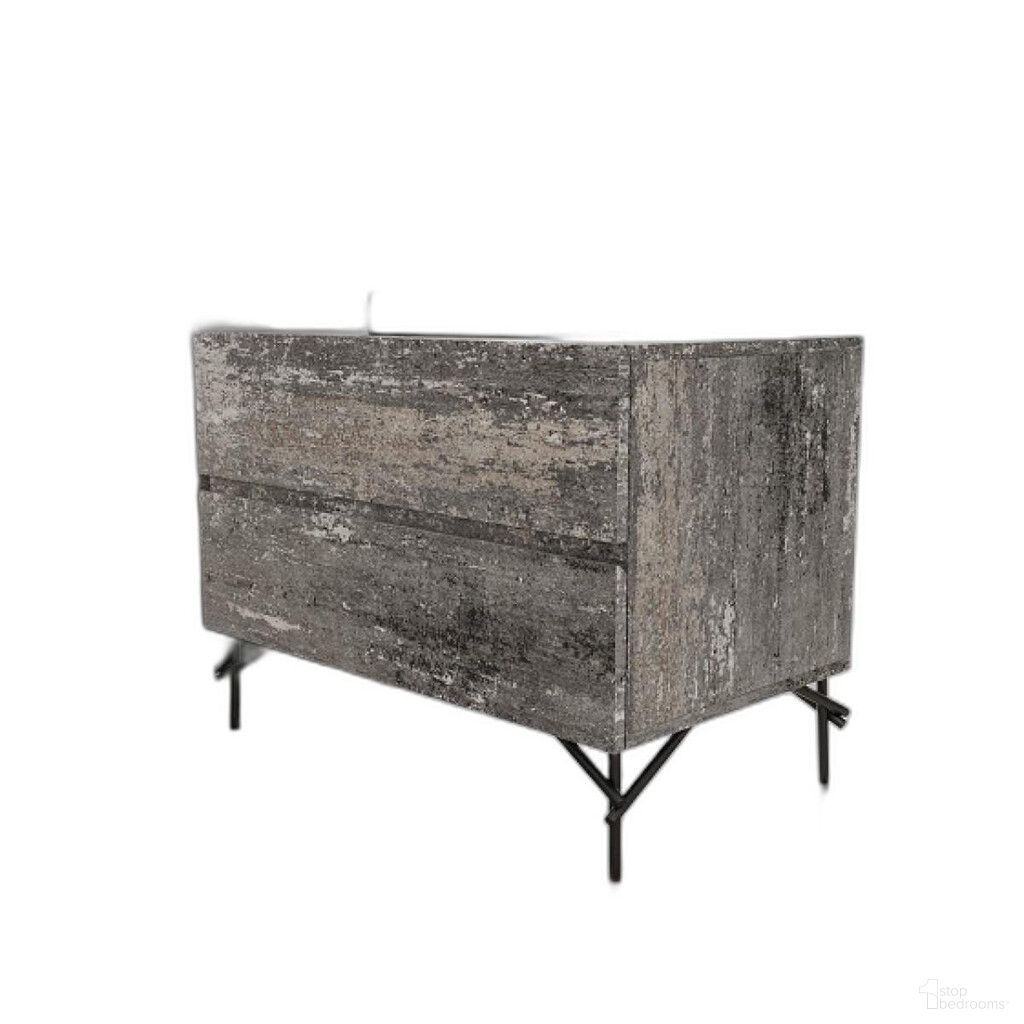 The appearance of 21 Inch Iron and Wood Two Drawer Nightstand In Gray designed by Homeroots in the rustic / southwestern interior design. This gray piece of furniture was selected by 1StopBedrooms from to add a touch of cosiness and style into your home. Sku: 491590. Material: Wood.