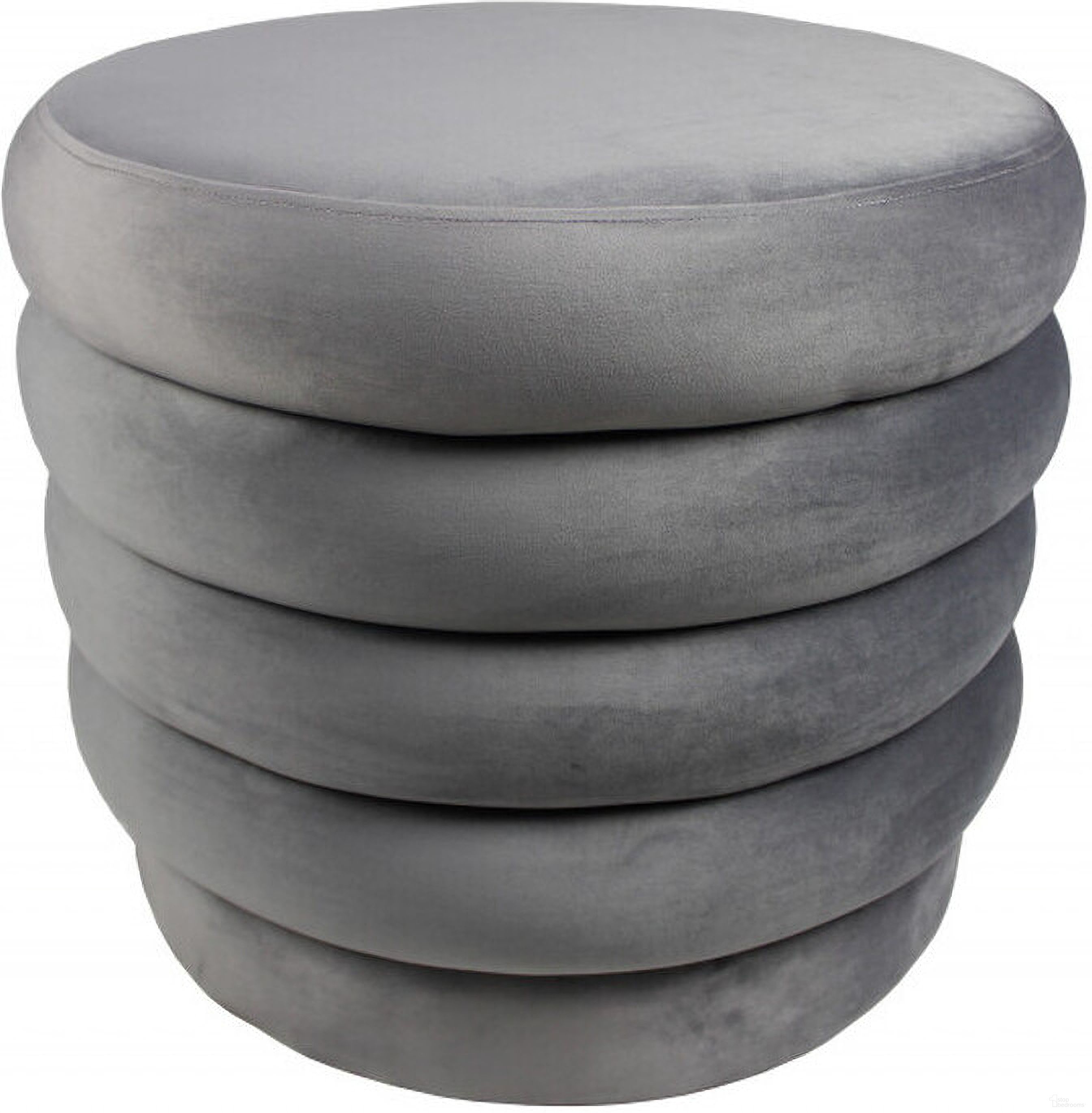 The appearance of 21 Inch Velvet Tufted Round Cocktail Ottoman In Gray designed by Homeroots in the modern / contemporary interior design. This gray piece of furniture was selected by 1StopBedrooms from to add a touch of cosiness and style into your home. Sku: 489303. Material: Velvet.