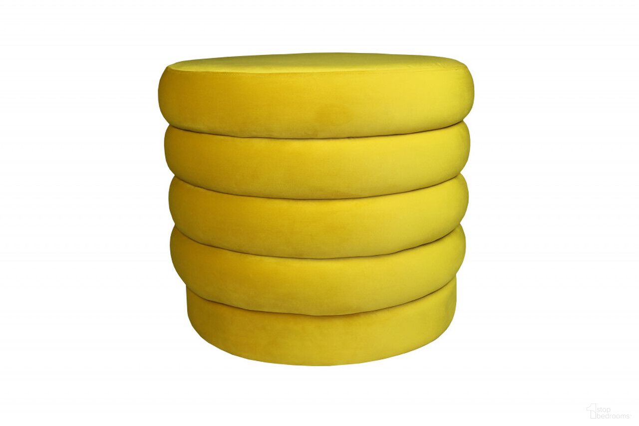 The appearance of 21 Inch Velvet Tufted Round Cocktail Ottoman In Yellow designed by Homeroots in the modern / contemporary interior design. This yellow piece of furniture was selected by 1StopBedrooms from to add a touch of cosiness and style into your home. Sku: 489304. Material: Velvet.