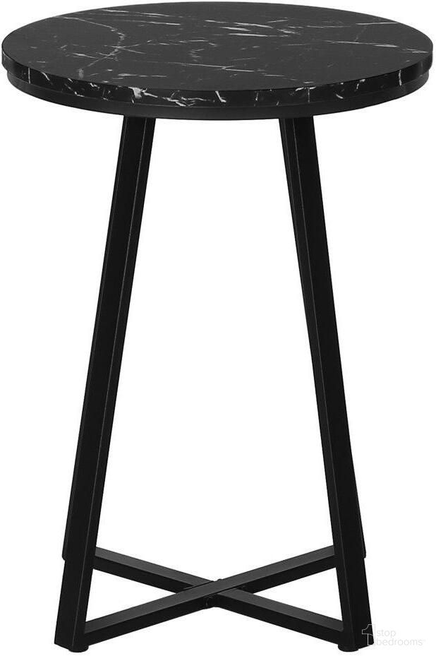 The appearance of 22 Inch Accent Table In Black Marble And Black Metal I 2179 designed by Monarch Specialties in the modern / contemporary interior design. This black marble piece of furniture was selected by 1StopBedrooms from to add a touch of cosiness and style into your home. Sku: I 2179. Material: Metal.