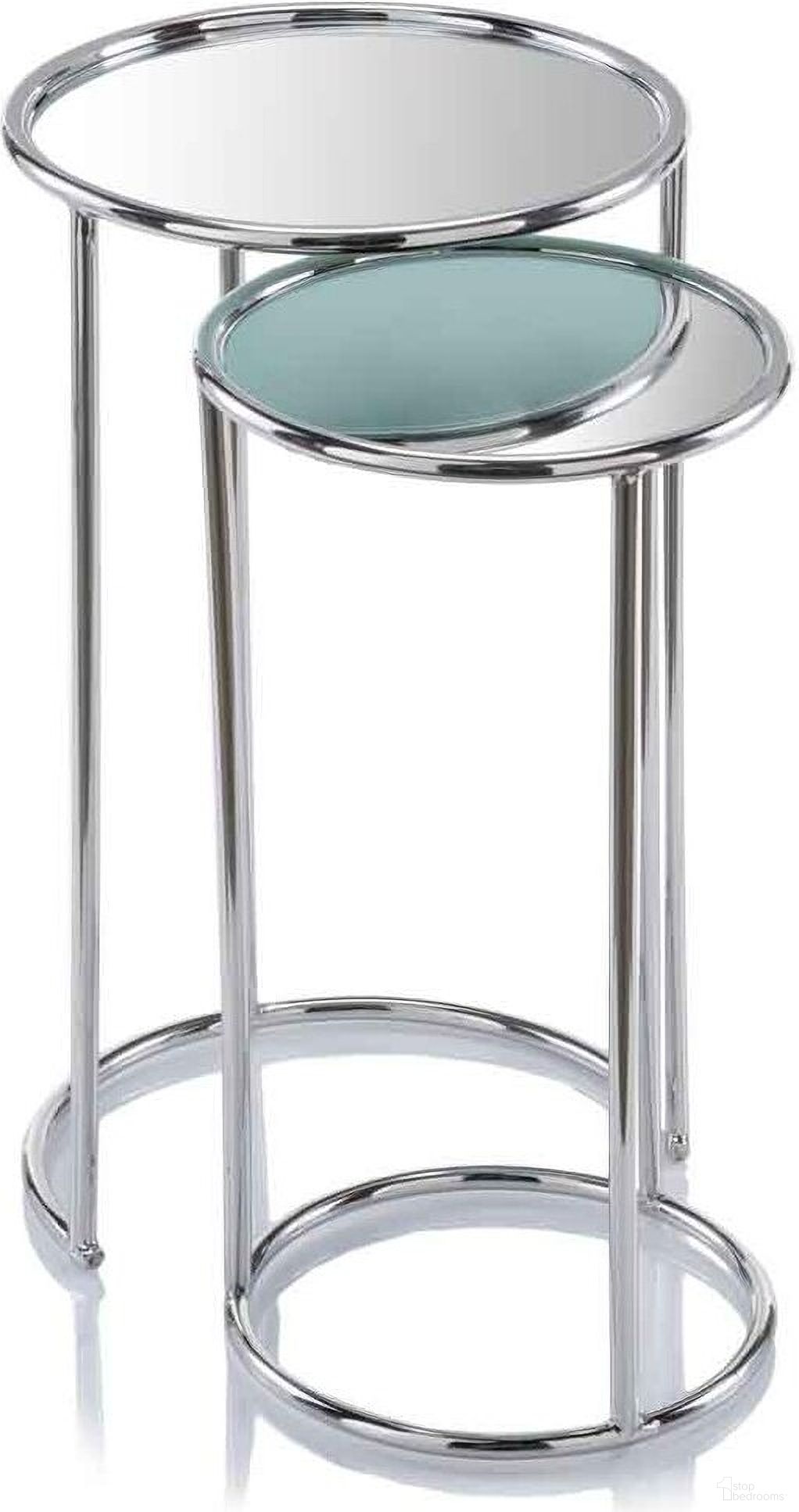The appearance of 22 Inch Aluminum Round Mirrored End Table In Silver designed by Homeroots in the modern / contemporary interior design. This silver piece of furniture  was selected by 1StopBedrooms from  to add a touch of cosiness and style into your home. Sku: 354673. Material: Aluminum.