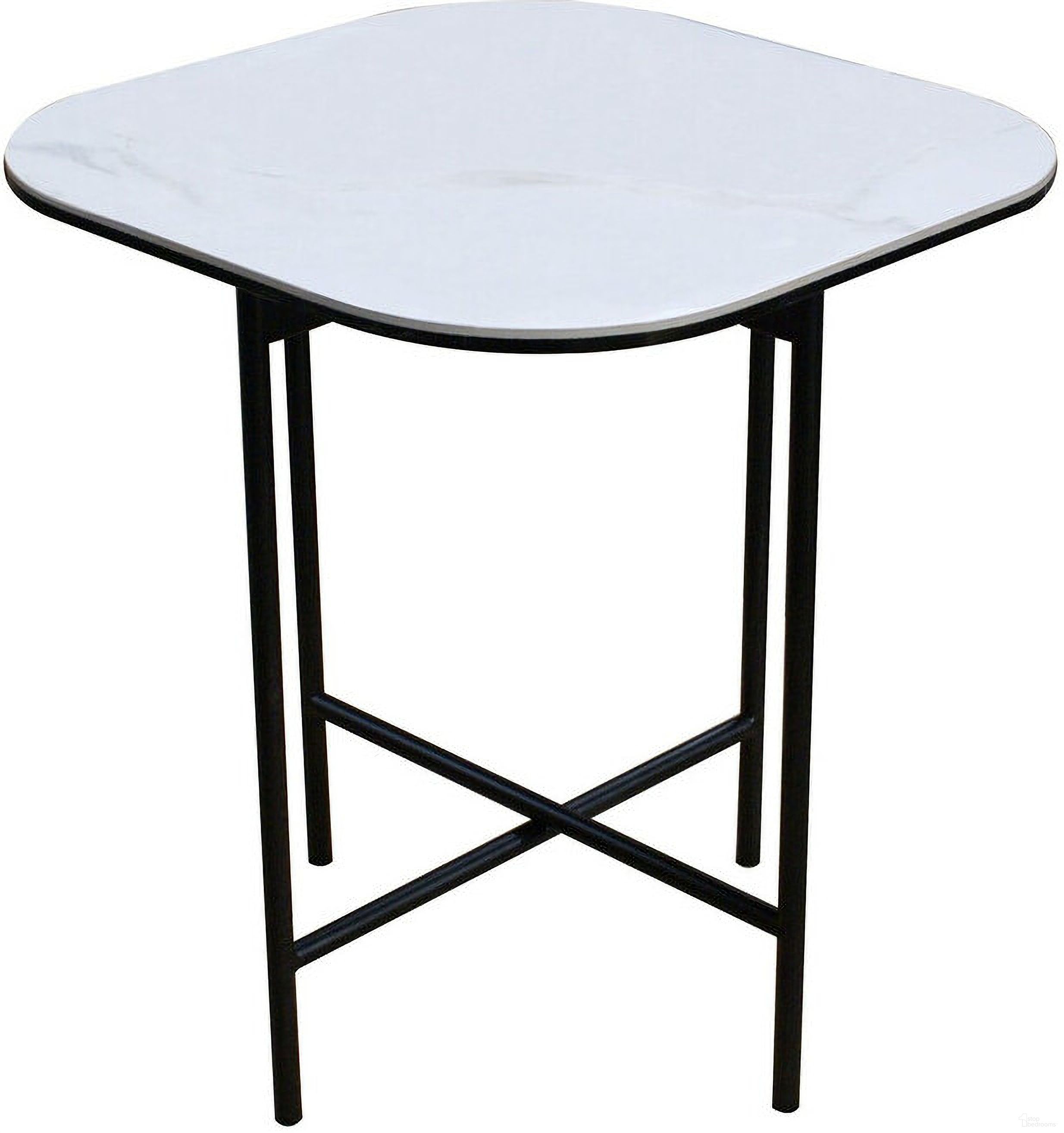 The appearance of 22 Inch Ceramic and Metal Square End Table In White and Black designed by Homeroots in the modern / contemporary interior design. This white and black piece of furniture  was selected by 1StopBedrooms from  to add a touch of cosiness and style into your home. Sku: 554652. Material: Ceramic.