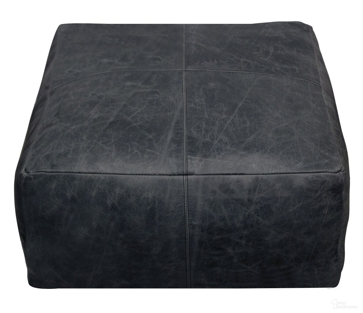 The appearance of 22 Inch Distressed Leather Pouf Ottoman In Black designed by Homeroots in the modern / contemporary interior design. This black piece of furniture was selected by 1StopBedrooms from to add a touch of cosiness and style into your home. Sku: 488749. Material: Genuine Leather.
