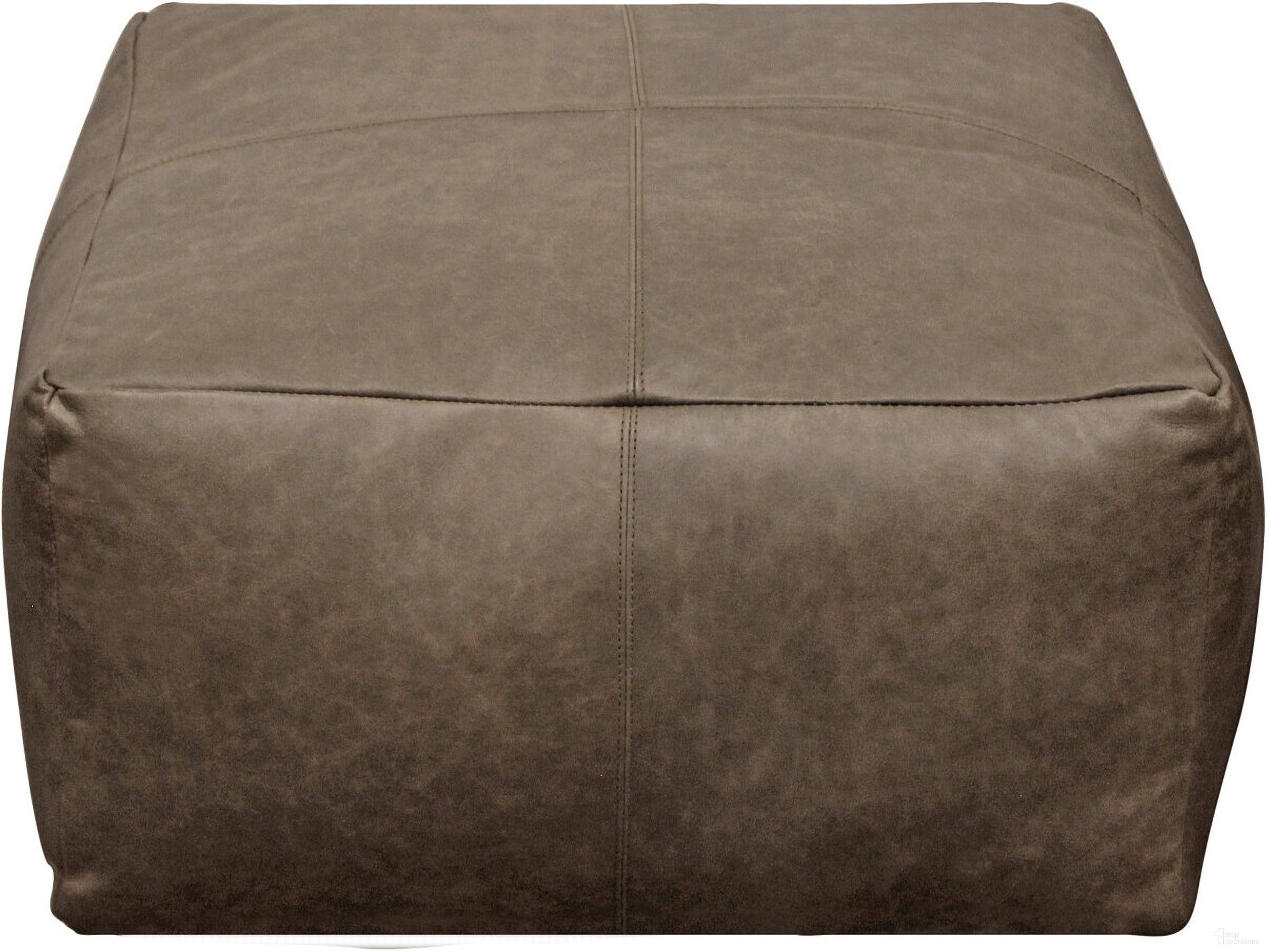 The appearance of 22 Inch Distressed Leather Pouf Ottoman In Gray Brown designed by Homeroots in the transitional interior design. This gray brown piece of furniture was selected by 1StopBedrooms from to add a touch of cosiness and style into your home. Sku: 488748. Material: Genuine Leather.