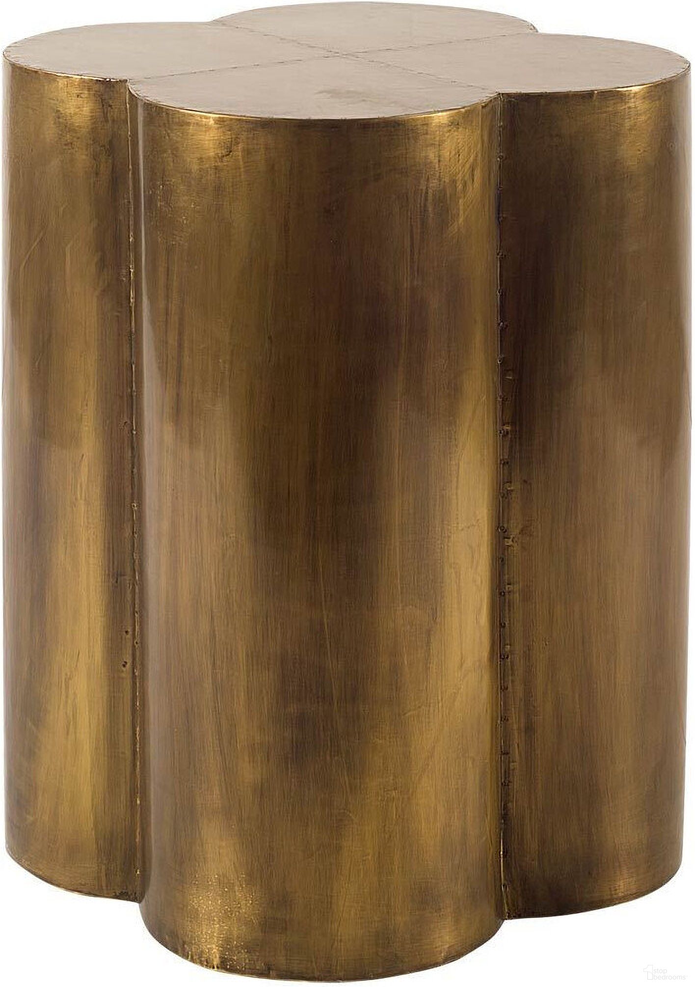 The appearance of 22 Inch End Table In Antique Brass designed by Homeroots in the traditional interior design. This antique brass piece of furniture  was selected by 1StopBedrooms from  to add a touch of cosiness and style into your home. Sku: 380686. Material: Brass.