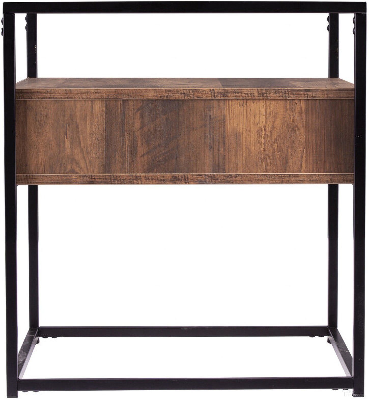 The appearance of 22 Inch Glass and Iron Square End Table with Drawer with Shelf In Black designed by Homeroots in the modern / contemporary interior design. This black piece of furniture  was selected by 1StopBedrooms from  to add a touch of cosiness and style into your home. Sku: 402507. Material: Glass.