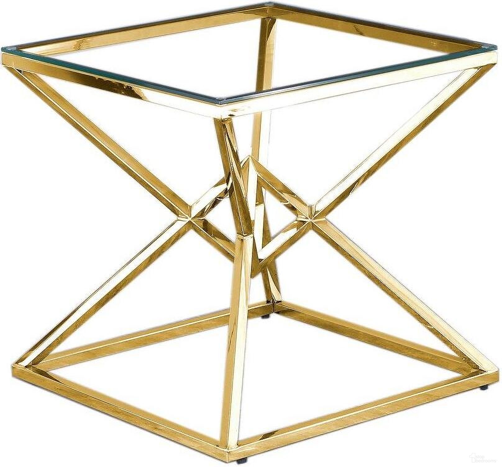 The appearance of 22 Inch Modern Clear Tempered Glass Side Table In Gold designed by Best Master Furniture in the modern / contemporary interior design. This gold piece of furniture  was selected by 1StopBedrooms from  to add a touch of cosiness and style into your home. Sku: E50G. Material: Glass.