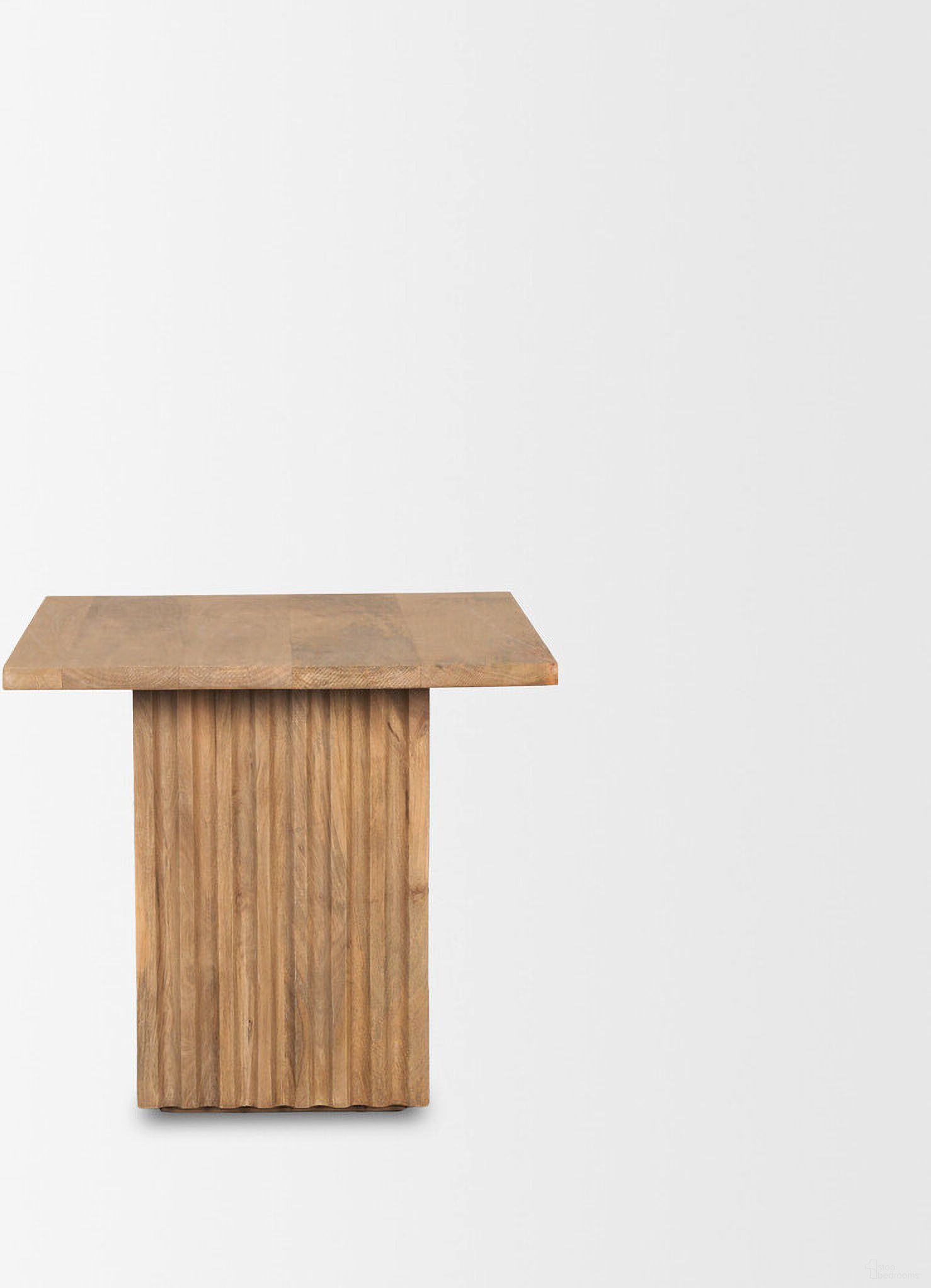 The appearance of 22 Inch Solid Wood Square Block End Table In Brown designed by Homeroots in the rustic / southwestern interior design. This brown piece of furniture  was selected by 1StopBedrooms from  to add a touch of cosiness and style into your home. Sku: 604029. Material: Solid Wood.