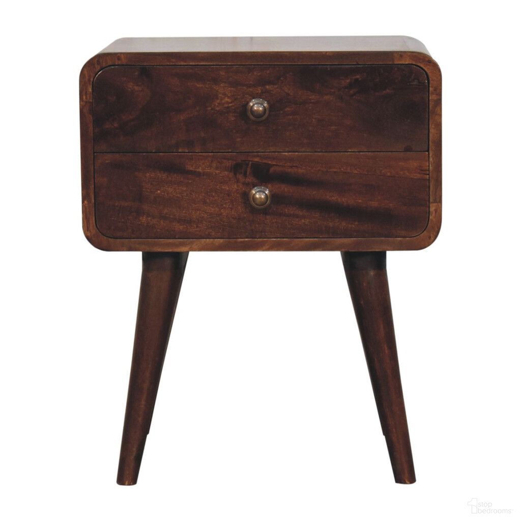 The appearance of 22 Inch Solid Wood Two Drawer Nightstand In Chestnut designed by Homeroots in the traditional interior design. This chestnut piece of furniture was selected by 1StopBedrooms from to add a touch of cosiness and style into your home. Sku: 651523. Material: Solid Wood.