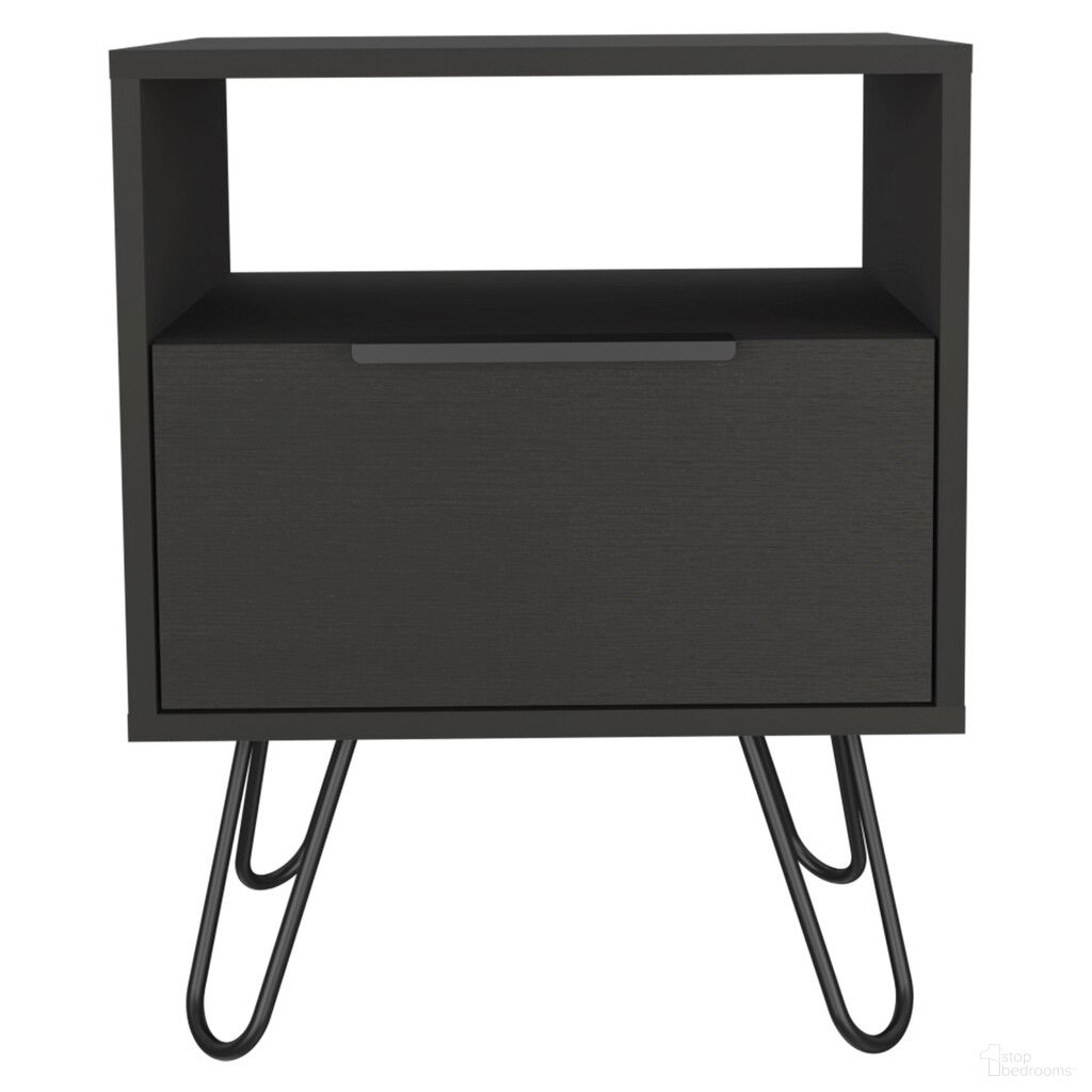 The appearance of 22 Inch Wood Nightstand In Black designed by Homeroots in the transitional interior design. This black piece of furniture was selected by 1StopBedrooms from to add a touch of cosiness and style into your home. Sku: 478272. Material: Wood.