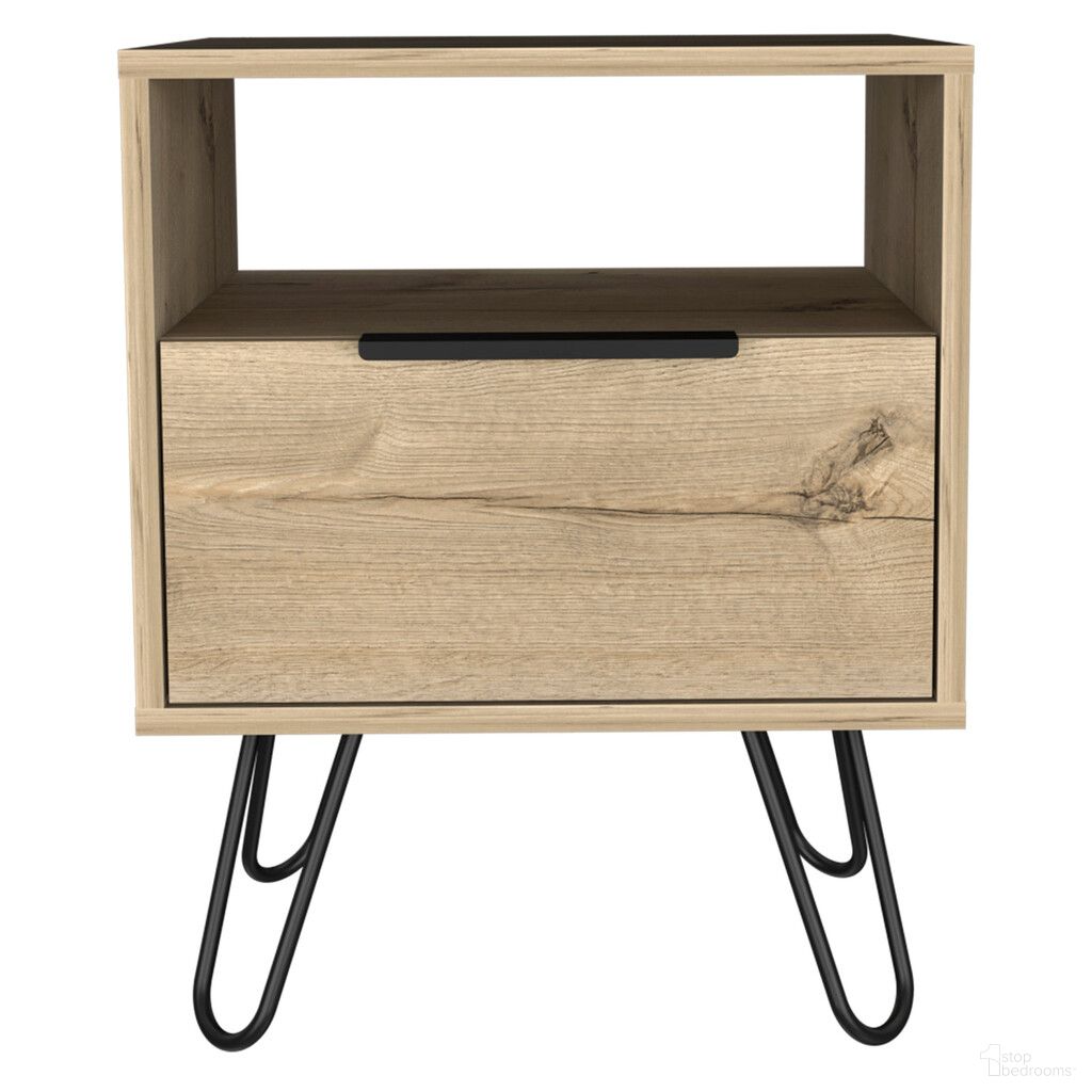 22 Inch Wood Nightstand In Oak