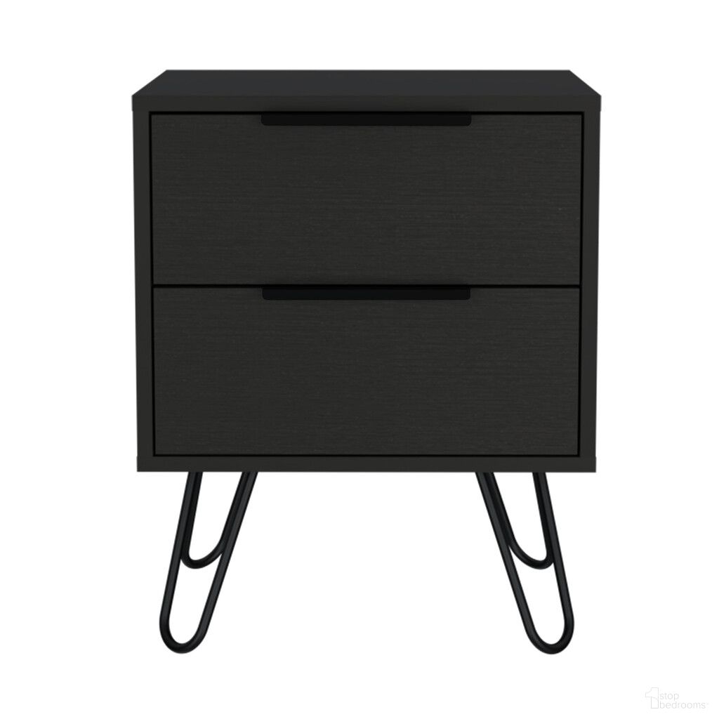 The appearance of 22 Inch Wood Two Drawer Nightstand In Black designed by Homeroots in the transitional interior design. This black piece of furniture was selected by 1StopBedrooms from to add a touch of cosiness and style into your home. Sku: 478271. Material: Wood.