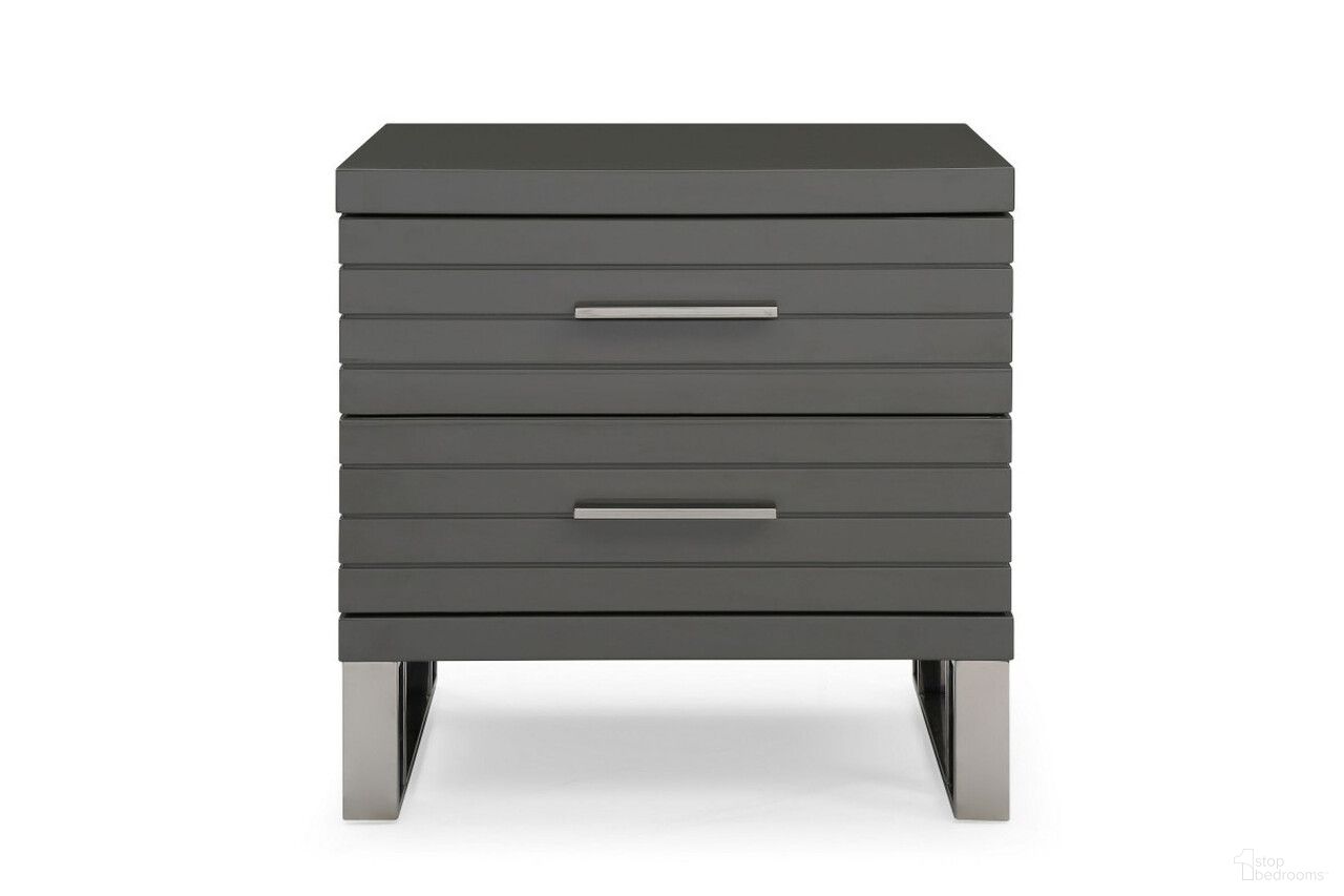 The appearance of 23 Inch Stainless Steel Solid and Manufactured Wood Two Drawer Nightstand In Gray and Silver designed by Homeroots in the modern / contemporary interior design. This gray/silver piece of furniture was selected by 1StopBedrooms from to add a touch of cosiness and style into your home. Sku: 491586. Material: Stainless Steel.