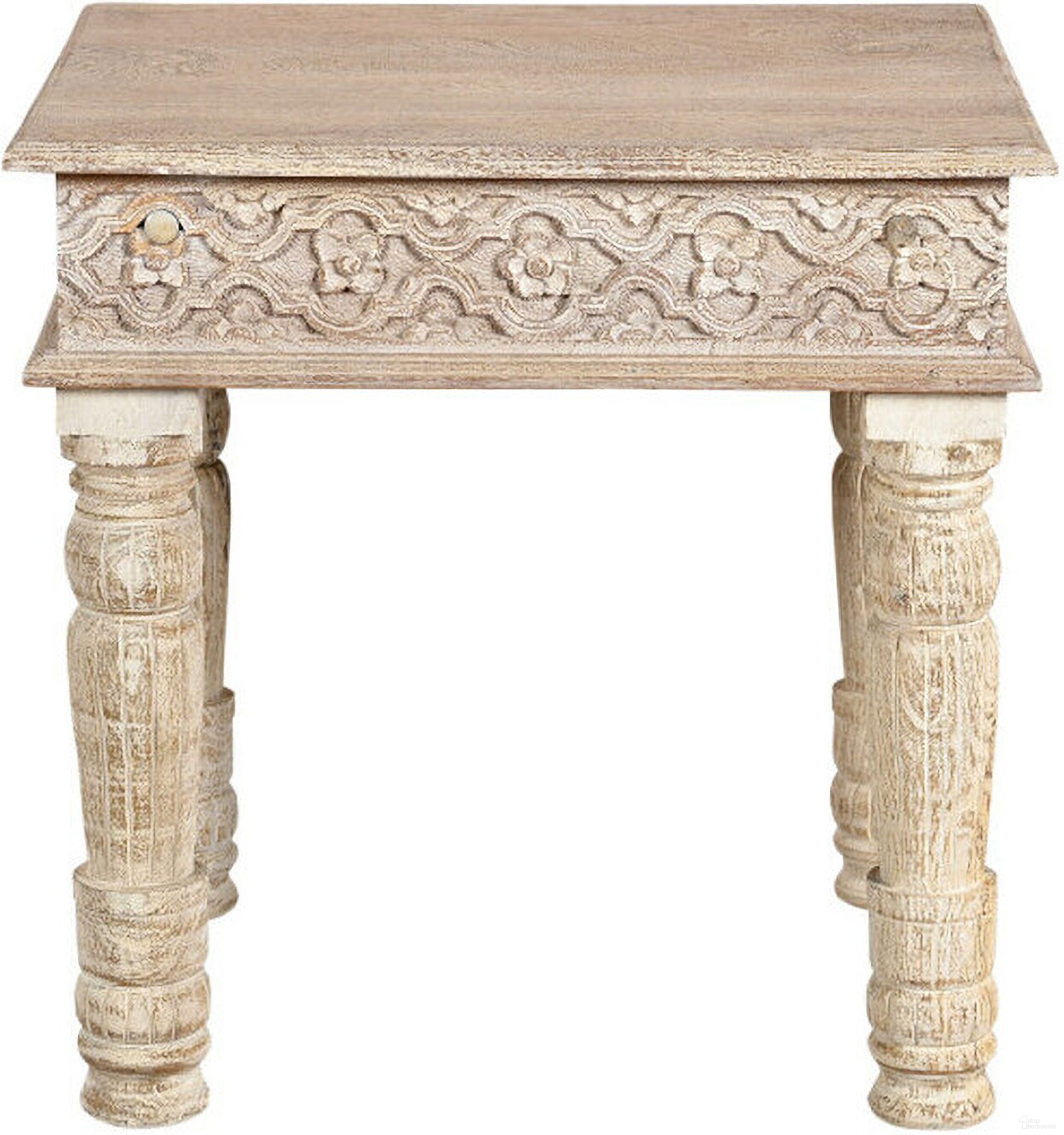 The appearance of 24 Inch Distressed Solid Wood Square End Table In Natural designed by Homeroots in the rustic / southwestern interior design. This natural piece of furniture  was selected by 1StopBedrooms from  to add a touch of cosiness and style into your home. Sku: 521958. Material: Solid Wood.
