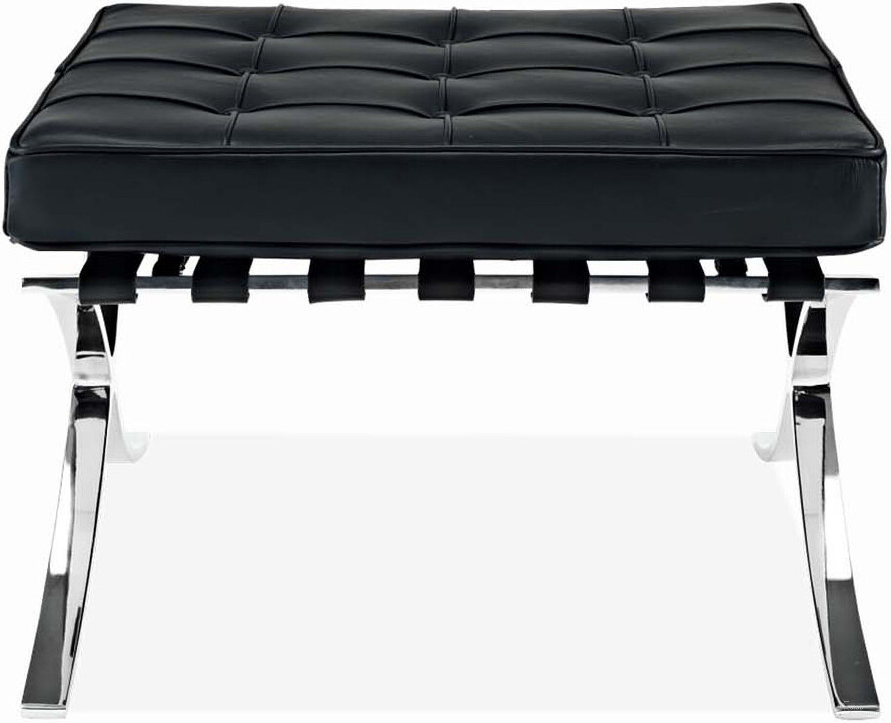 The appearance of 24 Inch Genuine Leather Tufted Footstool Ottoman In Silver and Black designed by Homeroots in the modern / contemporary interior design. This silver and black piece of furniture was selected by 1StopBedrooms from to add a touch of cosiness and style into your home. Sku: 520803. Material: Genuine Leather.