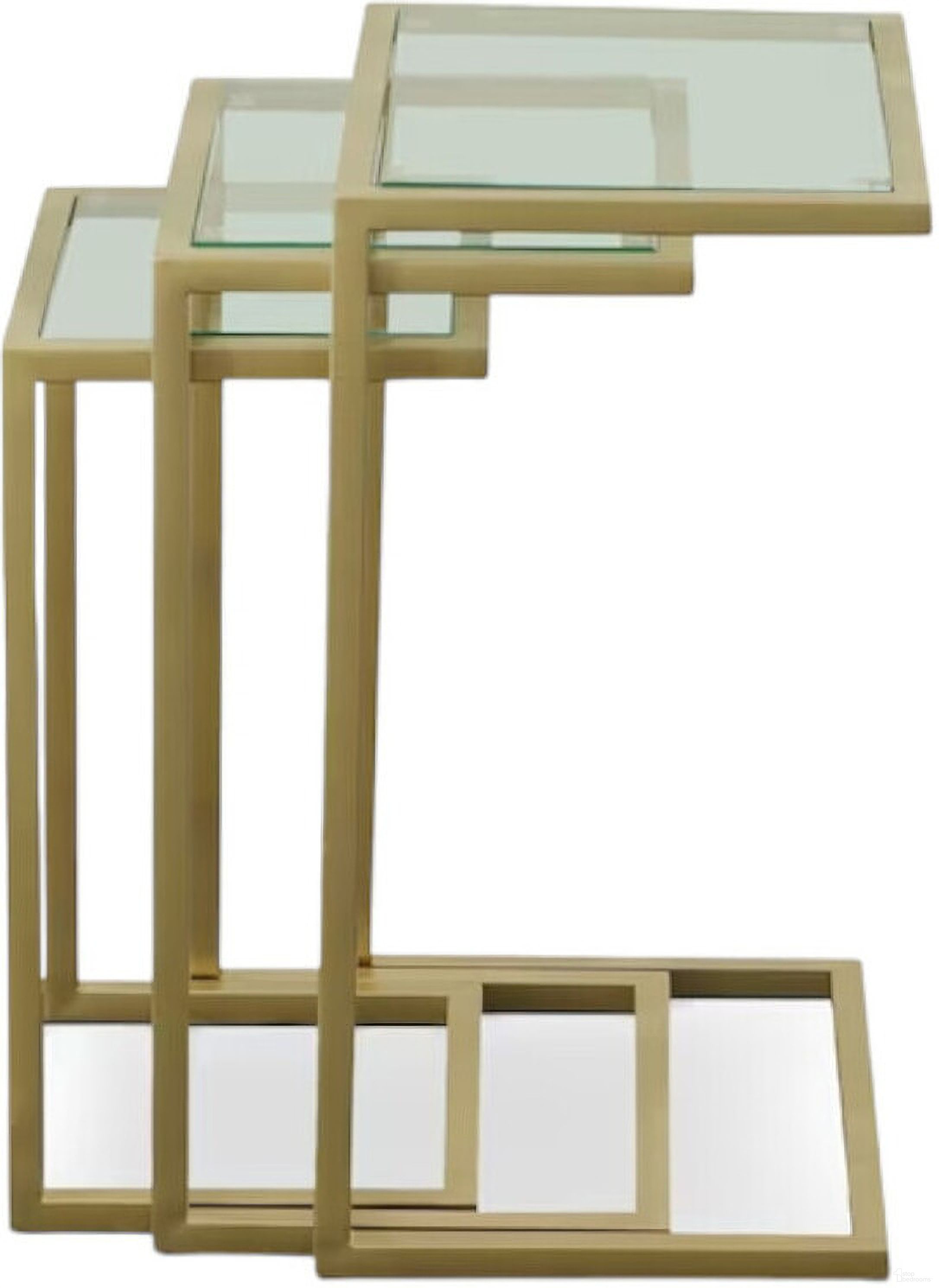 The appearance of 24 Inch Glass Rectangular End Table In Gold designed by Homeroots in the modern / contemporary interior design. This gold piece of furniture  was selected by 1StopBedrooms from  to add a touch of cosiness and style into your home. Sku: 493257. Material: Glass.