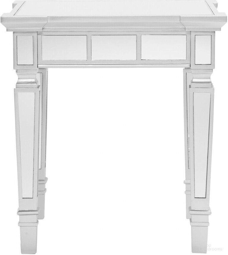 The appearance of 24 Inch Glass Square End Table In Silver designed by Homeroots in the modern / contemporary interior design. This silver piece of furniture  was selected by 1StopBedrooms from  to add a touch of cosiness and style into your home. Sku: 402482. Material: Glass.