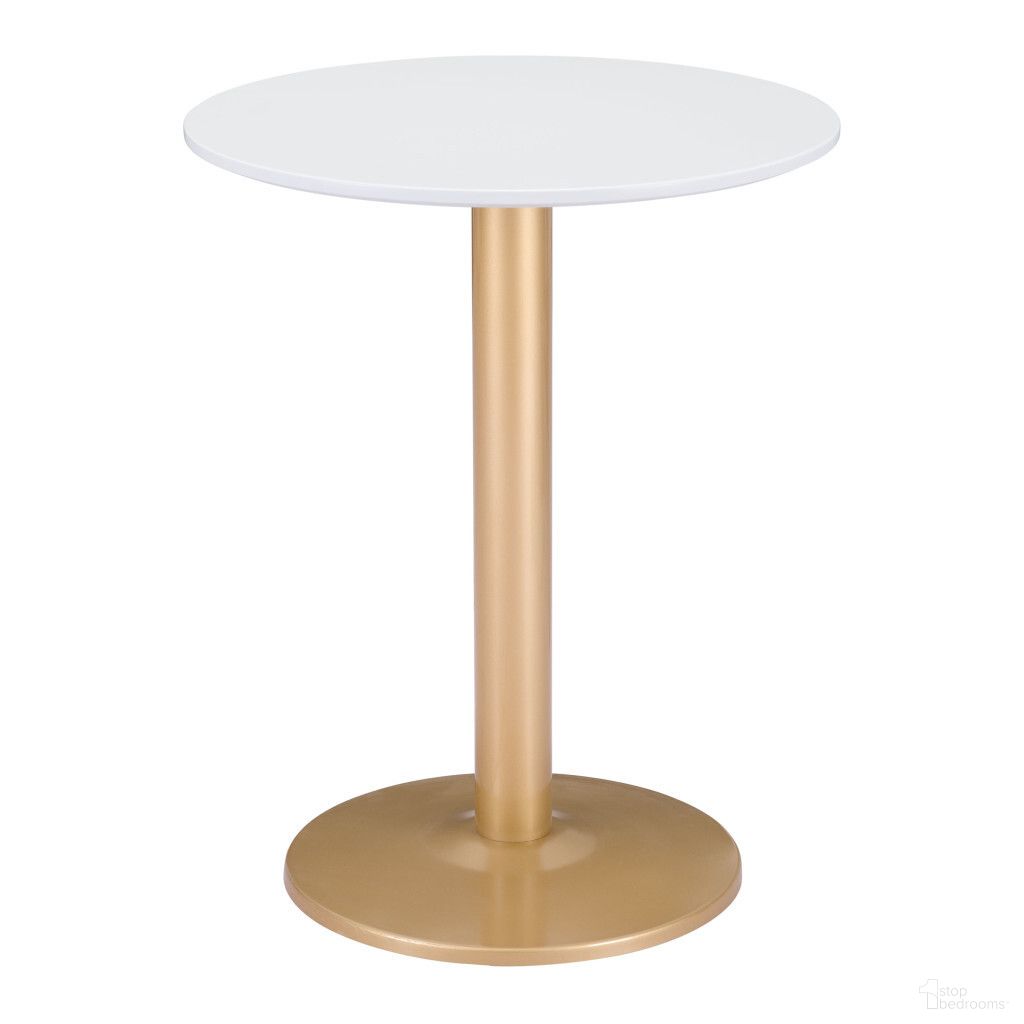 The appearance of 24 Inch Round End Table In Gold and White designed by Homeroots in the modern / contemporary interior design. This gold and white piece of furniture  was selected by 1StopBedrooms from  to add a touch of cosiness and style into your home. Sku: 394796. Material: Metal.