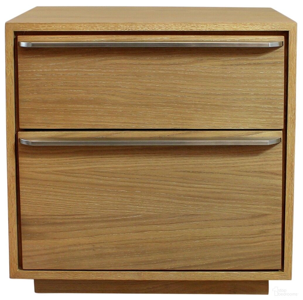 The appearance of 24 Inch Solid and Manufactured Wood Two Drawer Nightstand In Natural designed by Homeroots in the transitional interior design. This natural piece of furniture was selected by 1StopBedrooms from to add a touch of cosiness and style into your home. Sku: 555396. Material: Wood.