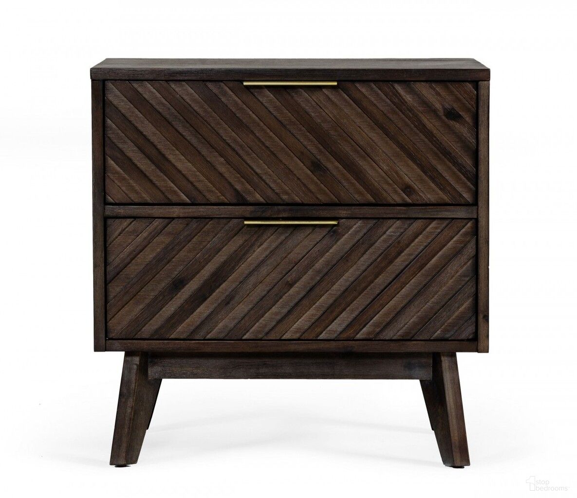 The appearance of 24 Inch Solid Wood and Wood Two Drawer Nightstand designed by Homeroots in the transitional interior design. This natural piece of furniture  was selected by 1StopBedrooms from  to add a touch of cosiness and style into your home. Sku: 473034. Material: Solid Wood.
