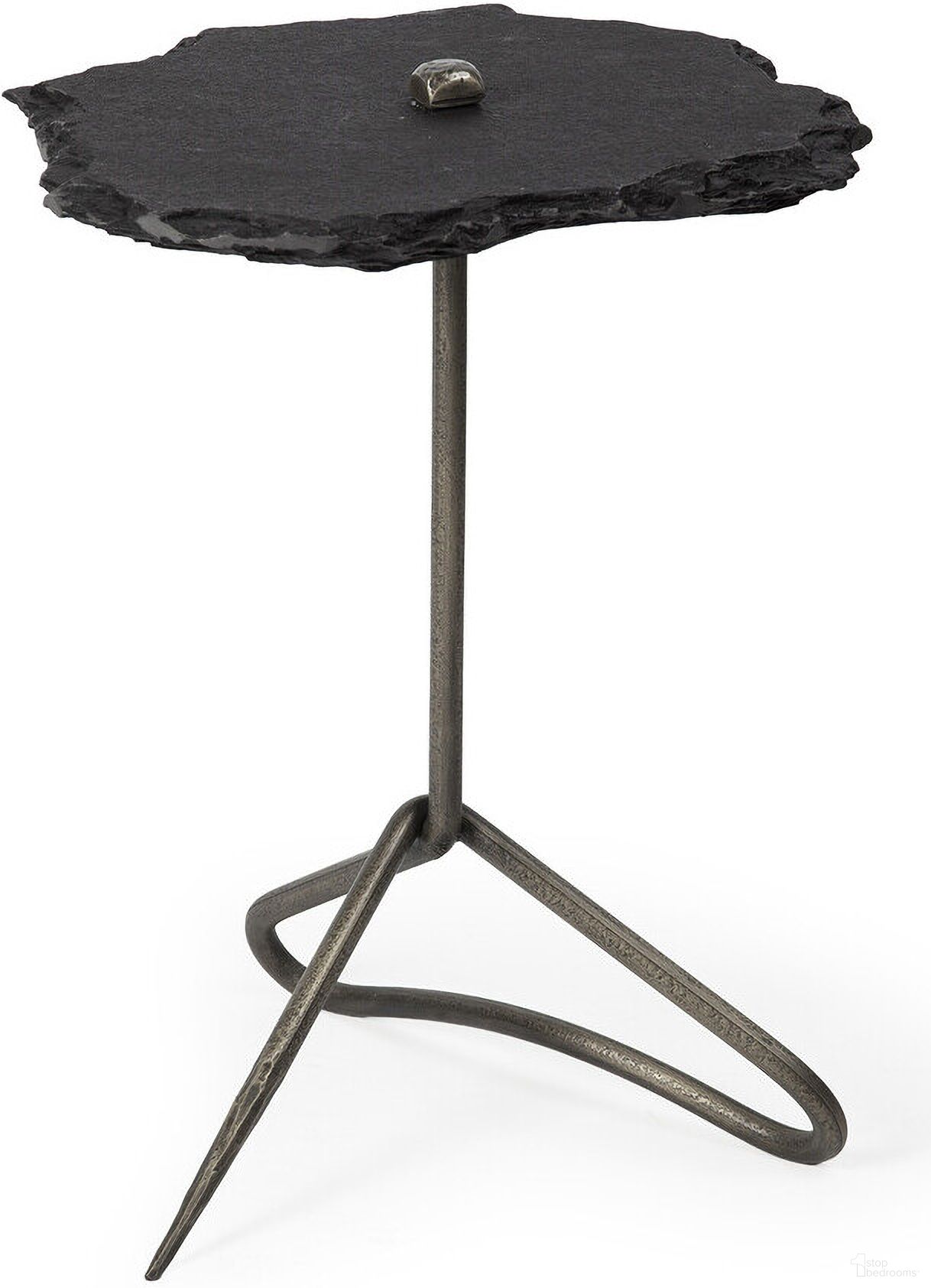 The appearance of 24 Inch Stone End Table In Black and Slate Grey designed by Homeroots in the modern / contemporary interior design. This black and slate grey piece of furniture  was selected by 1StopBedrooms from  to add a touch of cosiness and style into your home. Sku: 380689. Material: Stone.