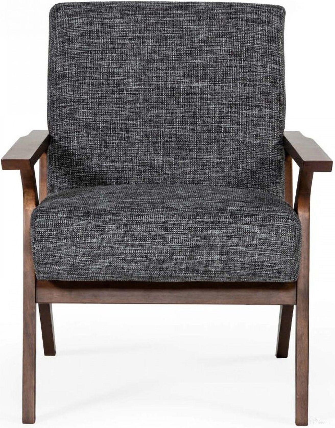 The appearance of 24 Inch Upholstered Arm Chair In Brown and Gray designed by Homeroots in the transitional interior design. This brown and gray piece of furniture was selected by 1StopBedrooms from to add a touch of cosiness and style into your home. Sku: 482829. Material: Fabric.