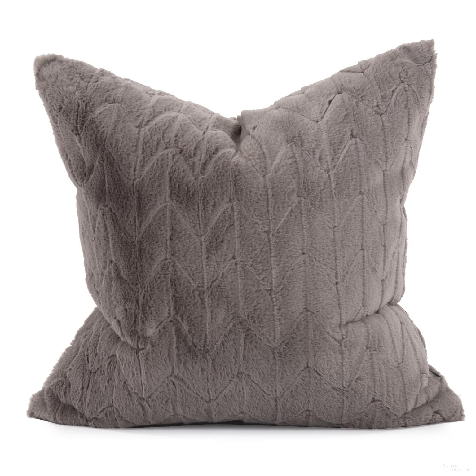 The appearance of 24 x 24 Angora Stone Pillow - Down Insert designed by Howard Elliott in the modern / contemporary interior design. This stone piece of furniture  was selected by 1StopBedrooms from Angora Collection to add a touch of cosiness and style into your home. Sku: 3-1093F. Material: Polyester.