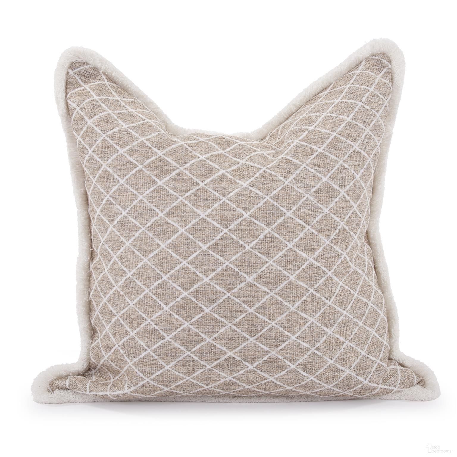 The appearance of 24 x 24 Pillow Grille In Natural - Down Insert designed by Howard Elliott in the modern / contemporary interior design. This natural piece of furniture was selected by 1StopBedrooms from Grille Collection to add a touch of cosiness and style into your home. Sku: 3-1133F. Material: Polyester.