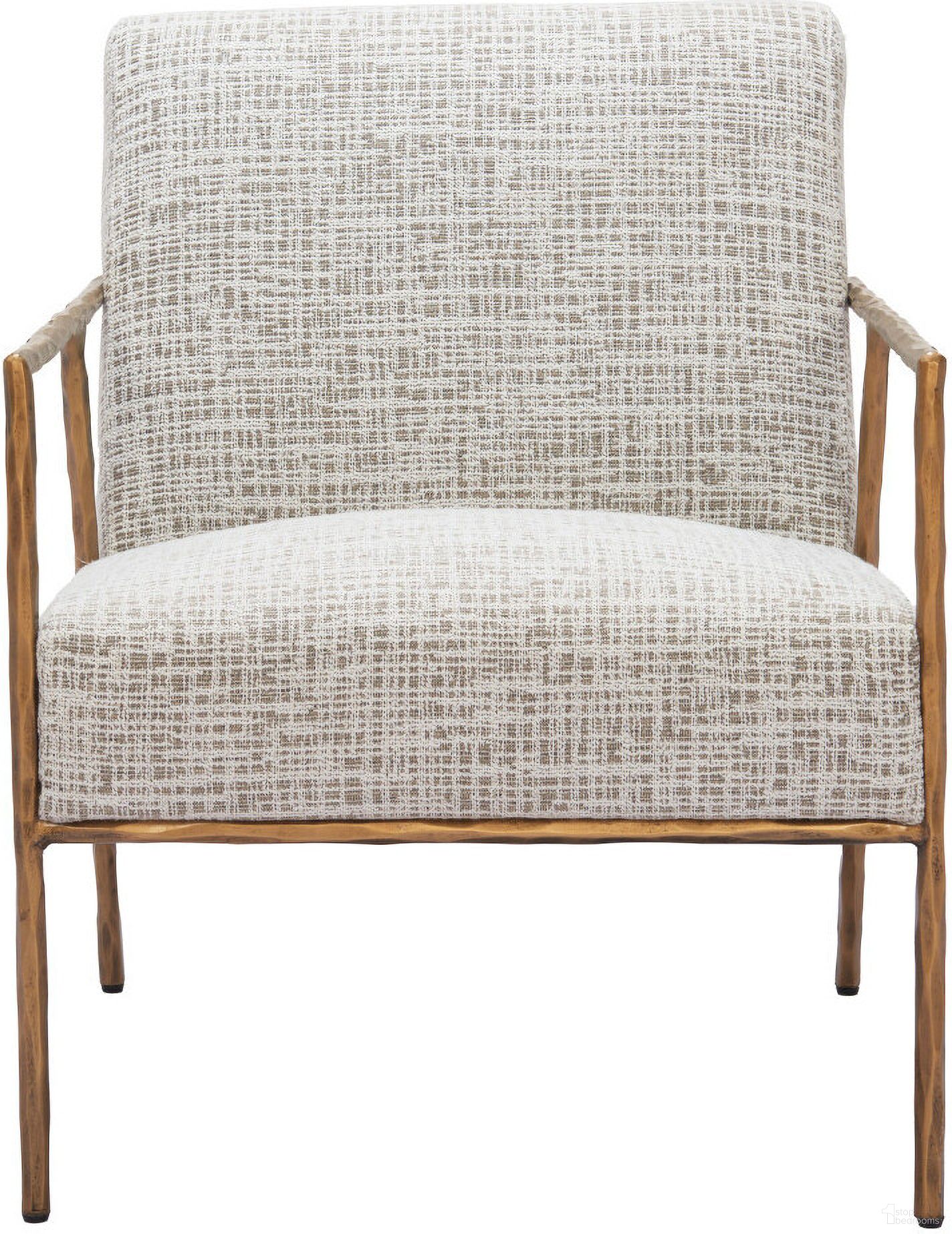 The appearance of 25 Inch Upholstered Arm Chair In Gold and Beige designed by Homeroots in the modern / contemporary interior design. This gold and beige piece of furniture was selected by 1StopBedrooms from to add a touch of cosiness and style into your home. Sku: 556471. Material: Fabric.