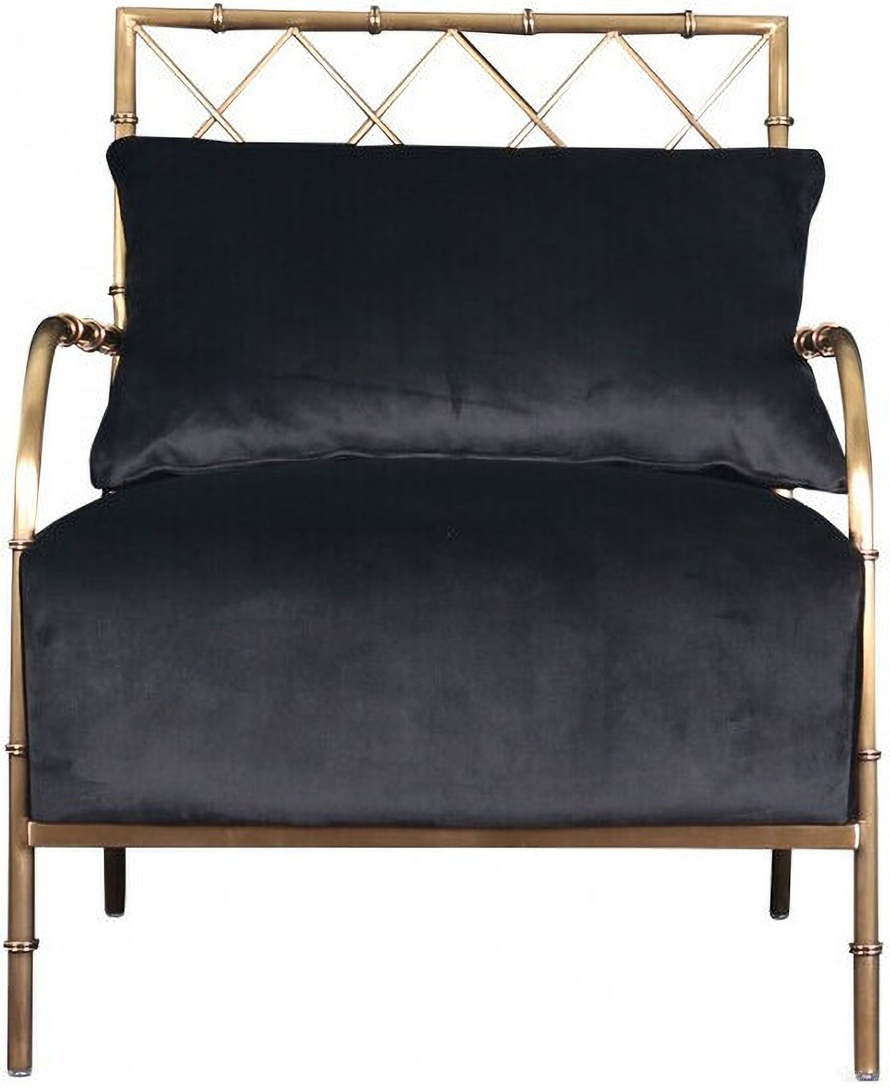 The appearance of 25 Inch Velvet Arm Chair In Black and Gold designed by Homeroots in the modern / contemporary interior design. This black and gold piece of furniture was selected by 1StopBedrooms from to add a touch of cosiness and style into your home. Sku: 488431. Material: Velvet.