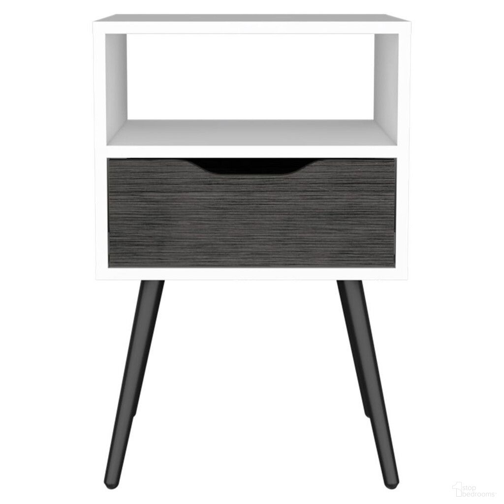 25 Inch Wood One Drawer Nightstand