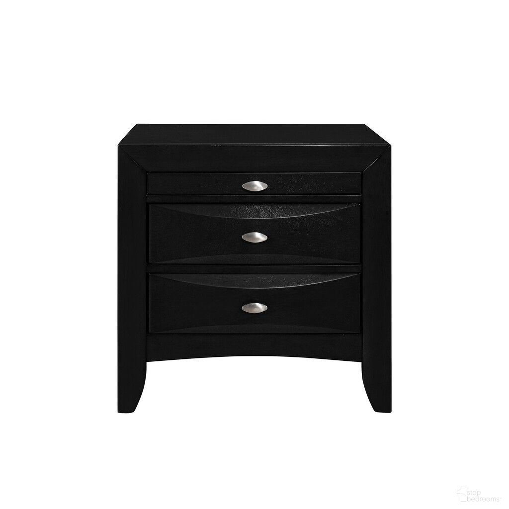 The appearance of 25 Inch Wood Three Drawer Nightstand In Black designed by Homeroots in the transitional interior design. This black piece of furniture was selected by 1StopBedrooms from to add a touch of cosiness and style into your home. Sku: 384019. Material: Wood.