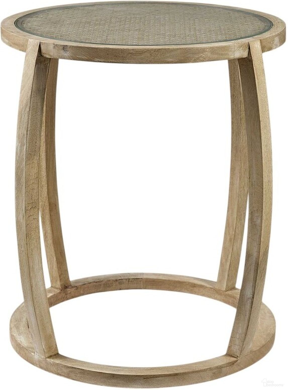 The appearance of 26 Inch Glass Round End Table In Clear and Brown designed by Homeroots in the modern / contemporary interior design. This clear/brown piece of furniture  was selected by 1StopBedrooms from  to add a touch of cosiness and style into your home. Sku: 380711. Material: Glass.